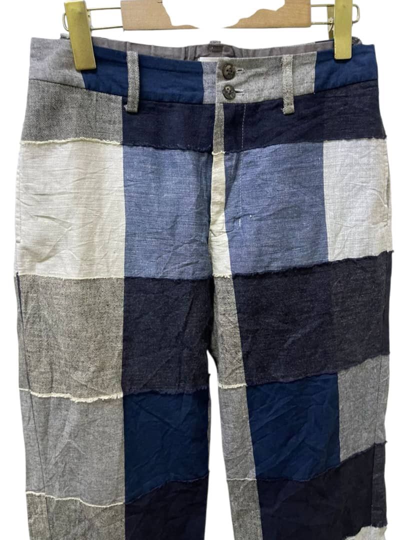 Issey Miyake Vintage Plantation x Issey Miyake Patchwork Wide Leg Pants Size US 29 - 5 Thumbnail