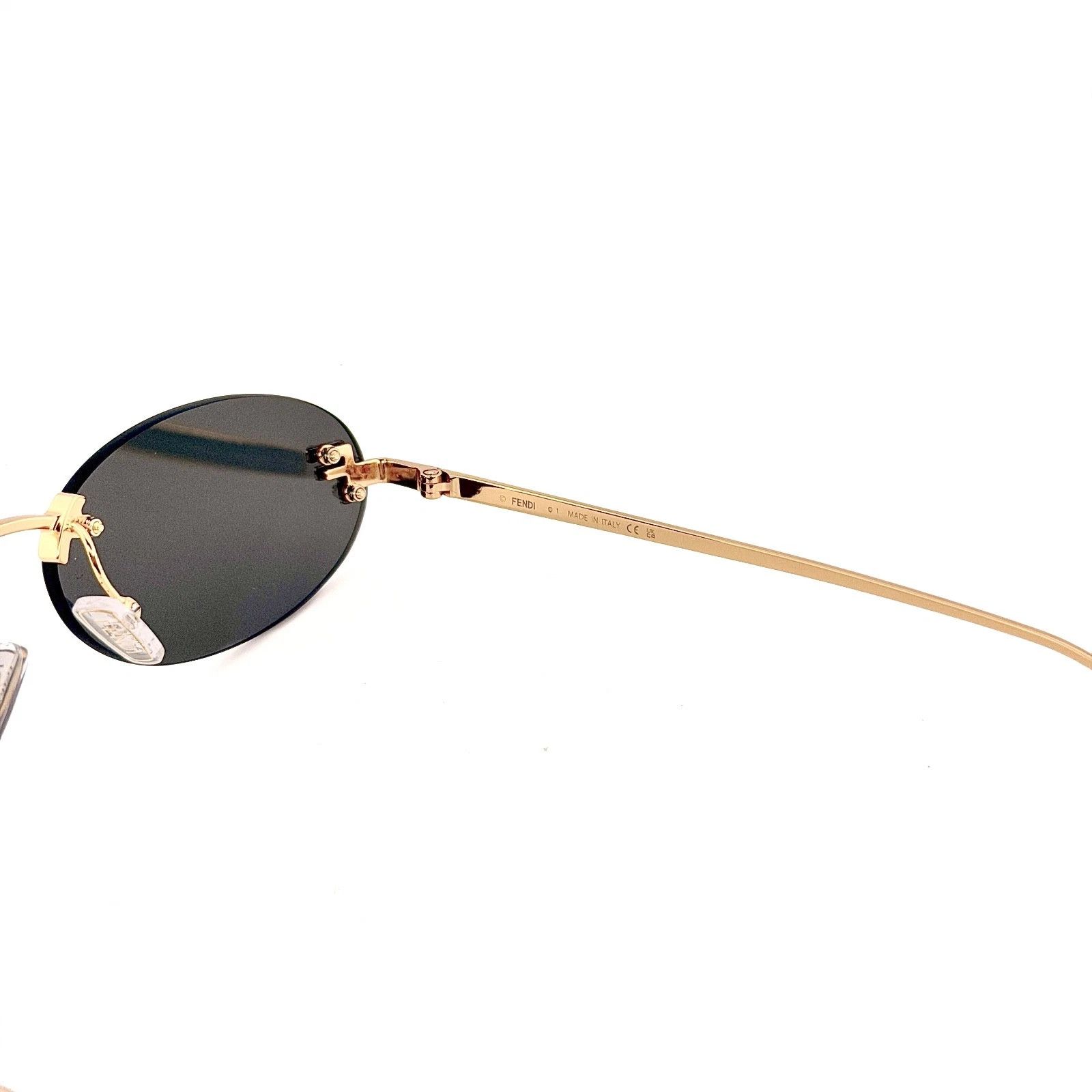 Fendi FENDI FE4075US FIRST 4075 Gold Black Narrow Crystal 30A Size ONE SIZE - 7 Thumbnail