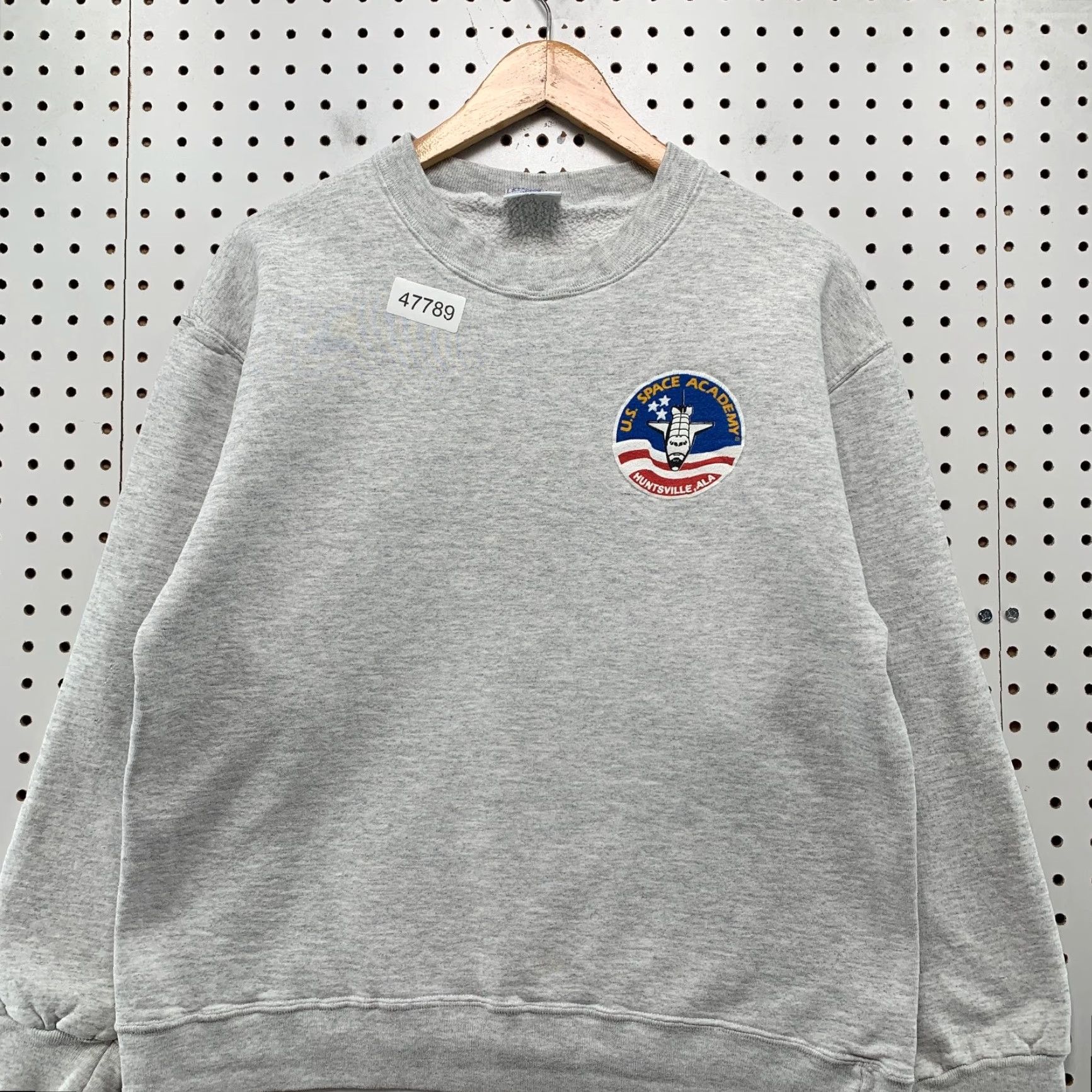 Vintage VINTAGE Space Academy Sweatshirt Mens Large Gray Crewneck Fleece USA 90s Premier Sportswear Shirts Pullover Graphic Print Mens Size US L / EU 52-54 / 3 - 4 Thumbnail