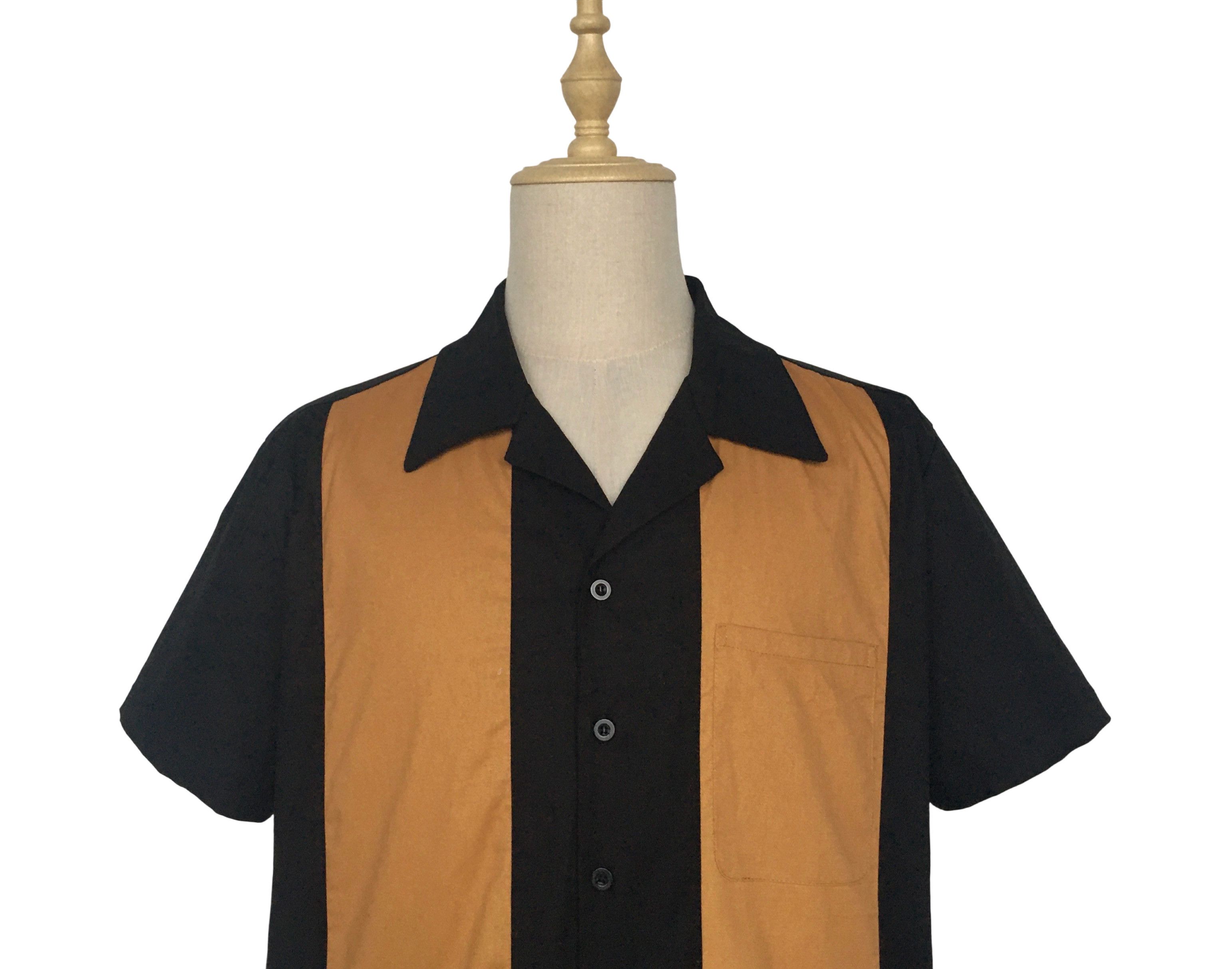 Other Vintage Style Western Shirts Bowling Shirts-black Size US XL / EU 56 / 4 - 4 Thumbnail