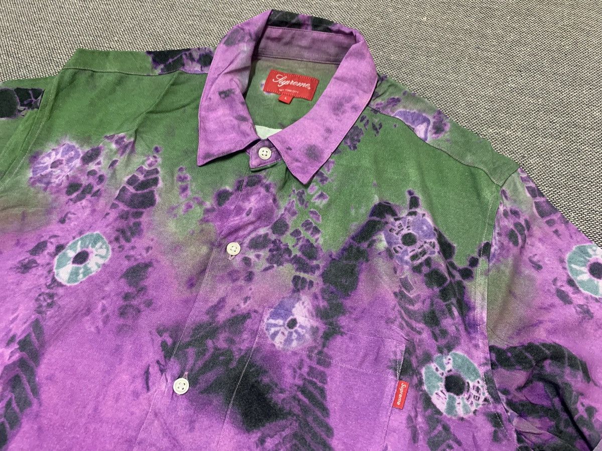 Supreme Supreme Tie-dye printing rayon shirt Size US L / EU 52-54 / 3 - 2 Thumbnail
