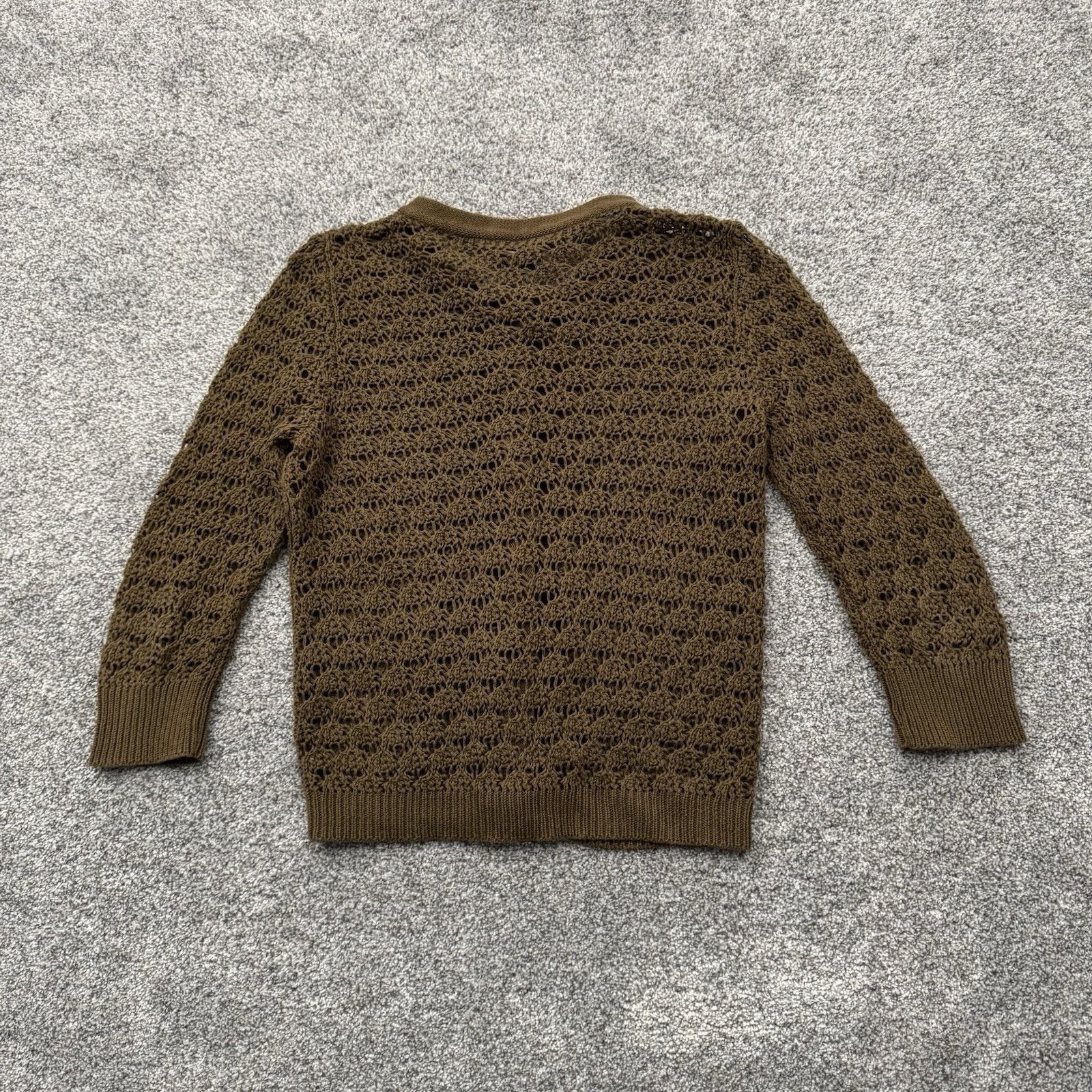 Architect Cottagecore Cardigan Sweater Womens Medium Crocheted Boho Size M / US 6-8 / IT 42-44 - 7 Thumbnail