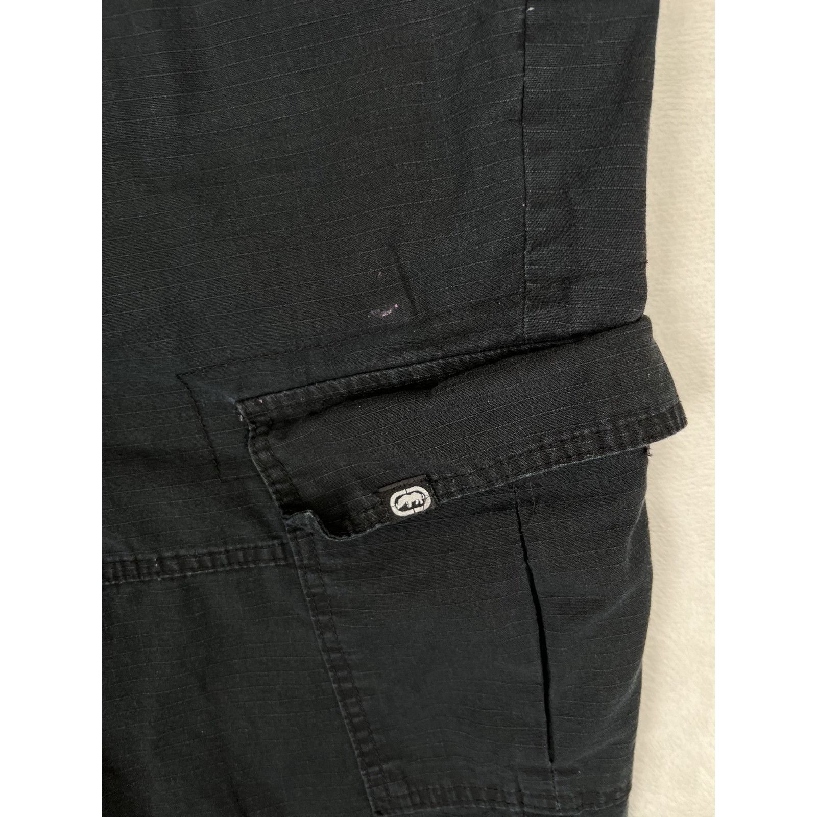 Ecko Unltd. Vintage Ecko Unltd Rip Stop Cargo Black Shorts Size 36 Belte Size US 36 / EU 52 - 2 Thumbnail