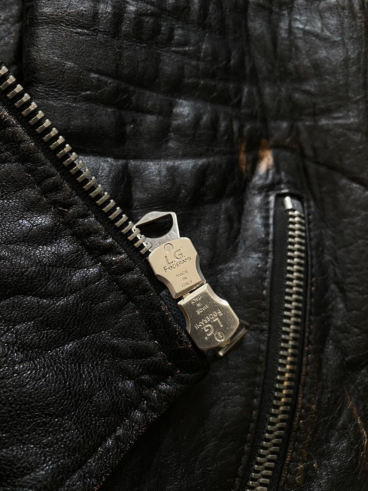 Designer × Vintage Vintage Real Leather Jacket Biker Jacket Size US M / EU 48-50 / 2 - 6 Thumbnail