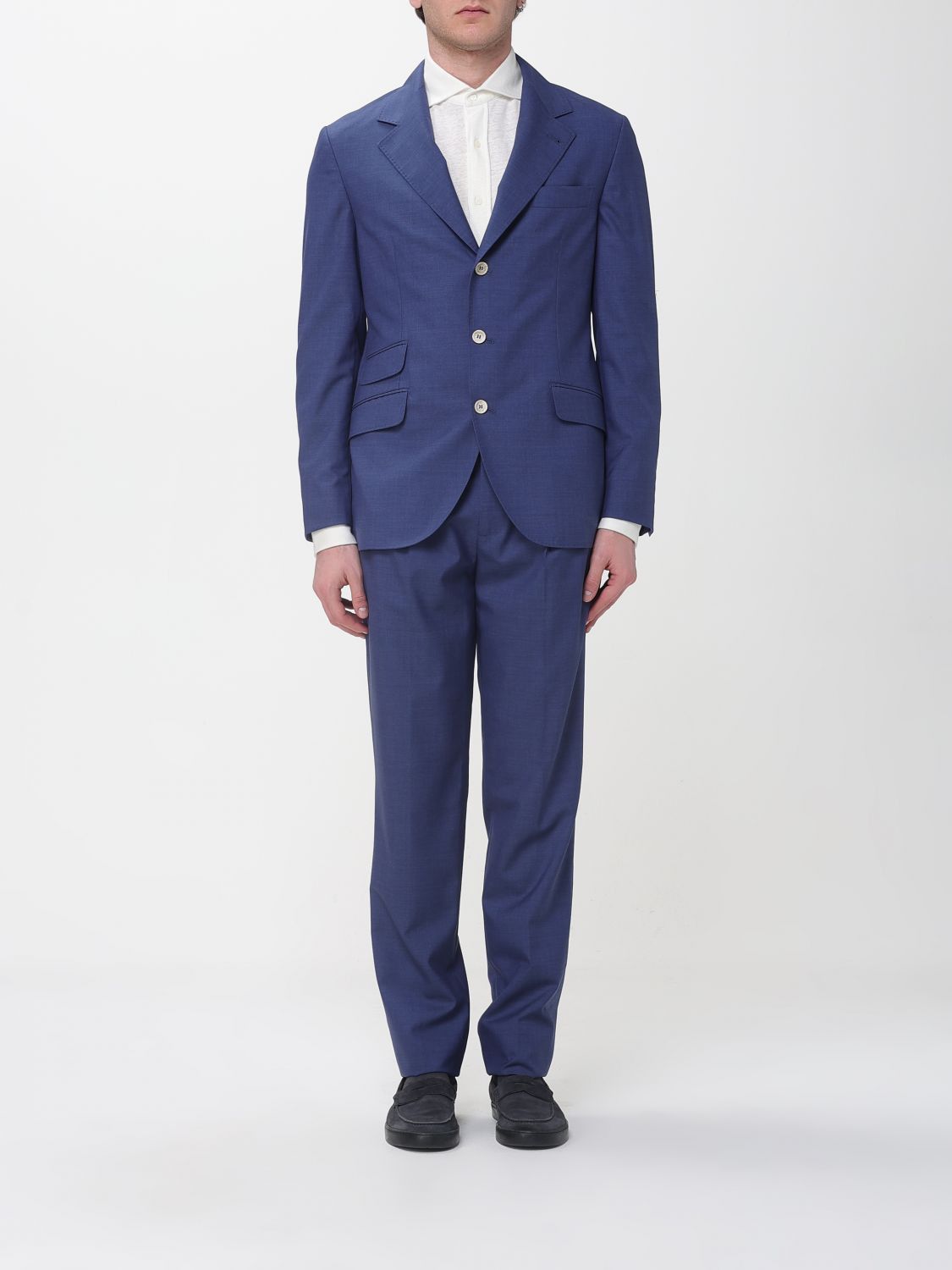 Brunello Cucinelli Brunello Cucinelli Suit Men Blue Size US XL / EU 56 / 4 - 1 Thumbnail