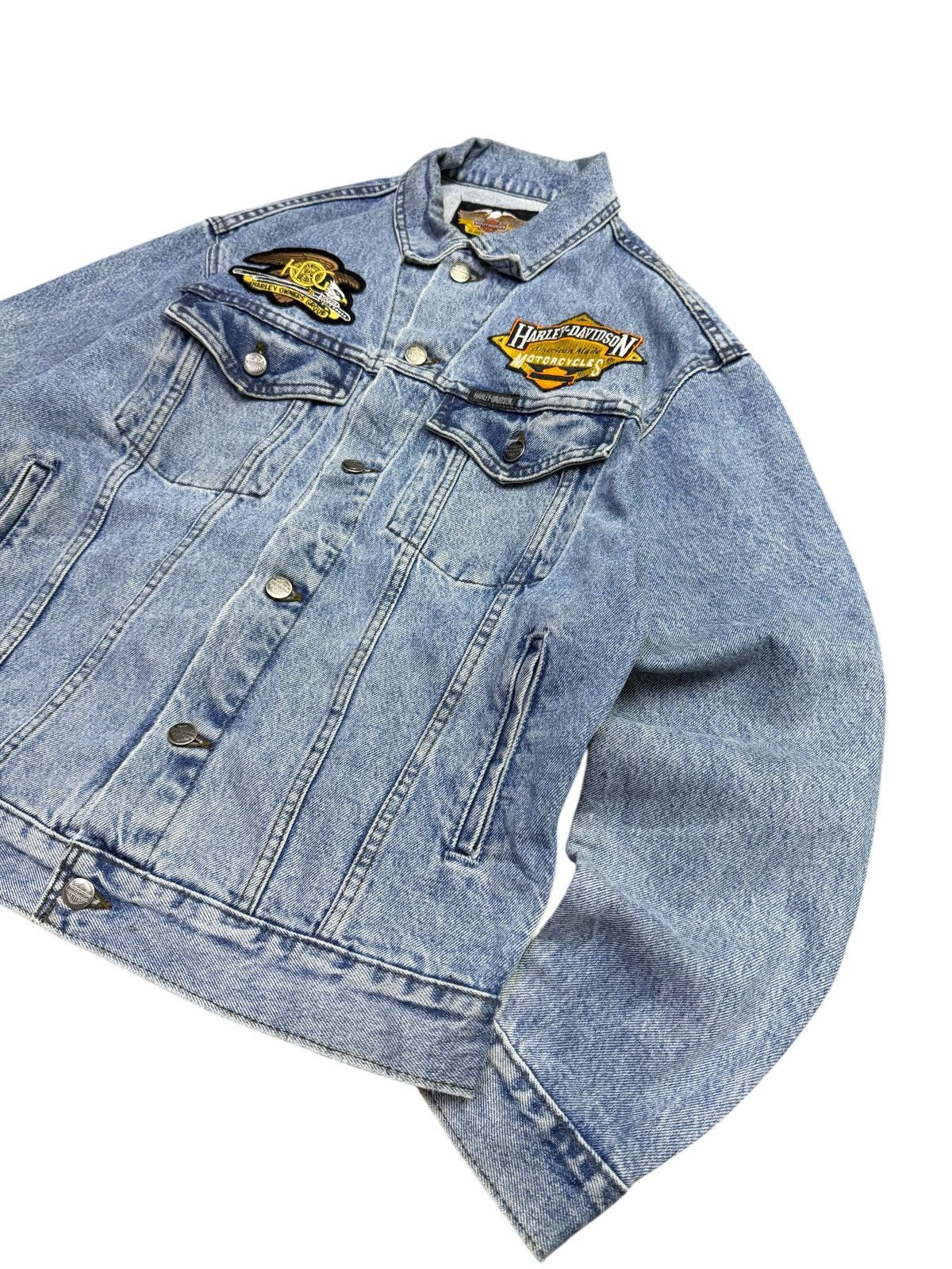 Harley Davidson Vintage Harley Davidson Denim Jacket Size US S / EU 44-46 / 1 - 2 Thumbnail