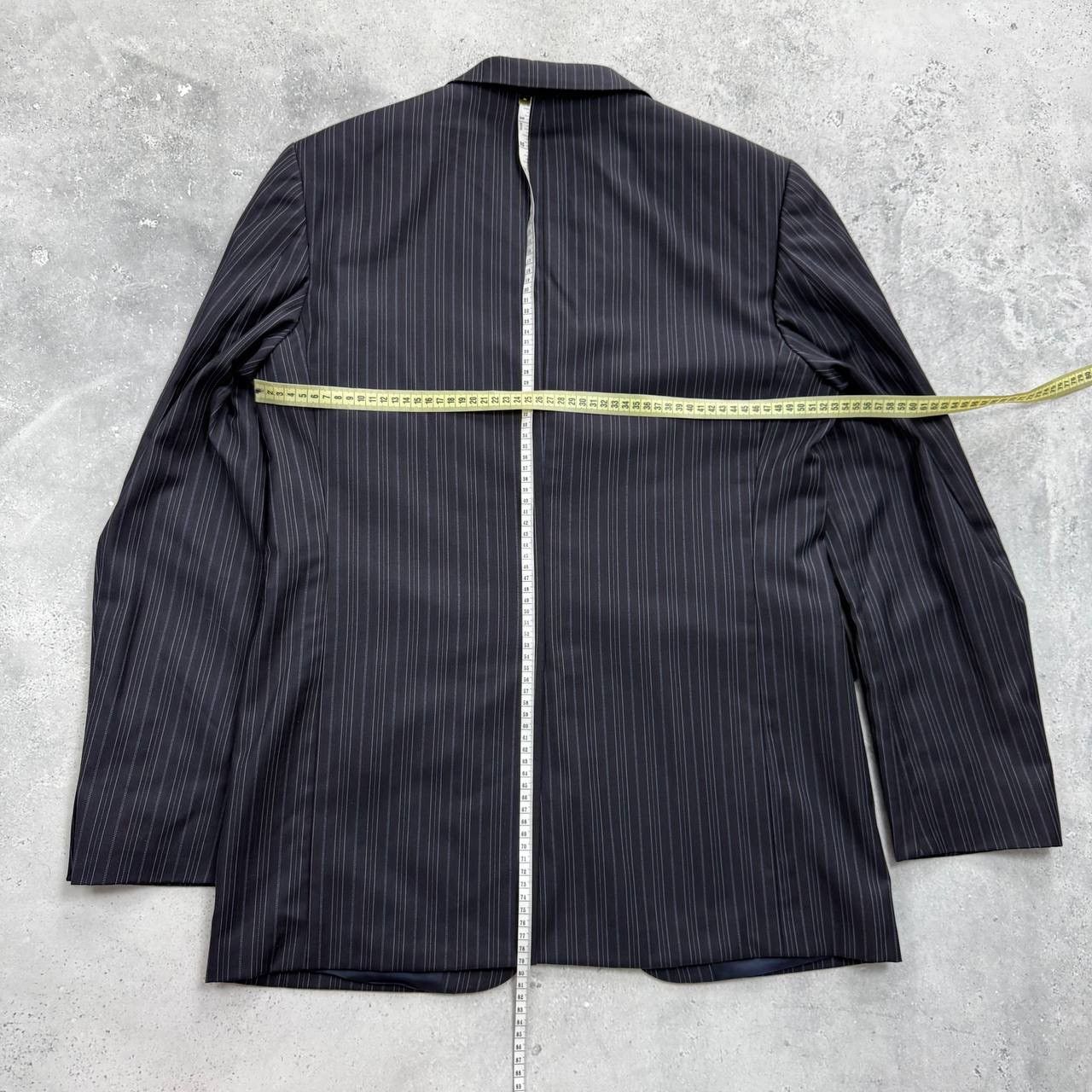 Kenzo Vintage Kenzo Homme Striped Three Button Wool Blazer Navy 50 Size 50R - 21 Thumbnail