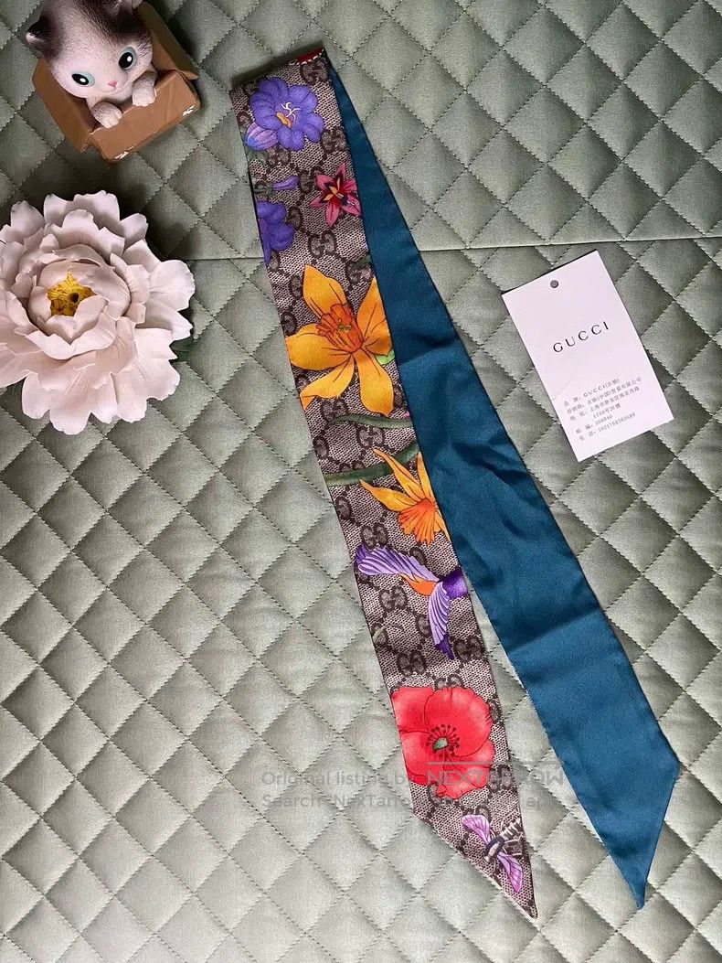 Gucci Gucci Mulberry silk scarf Size ONE SIZE - 1 Thumbnail