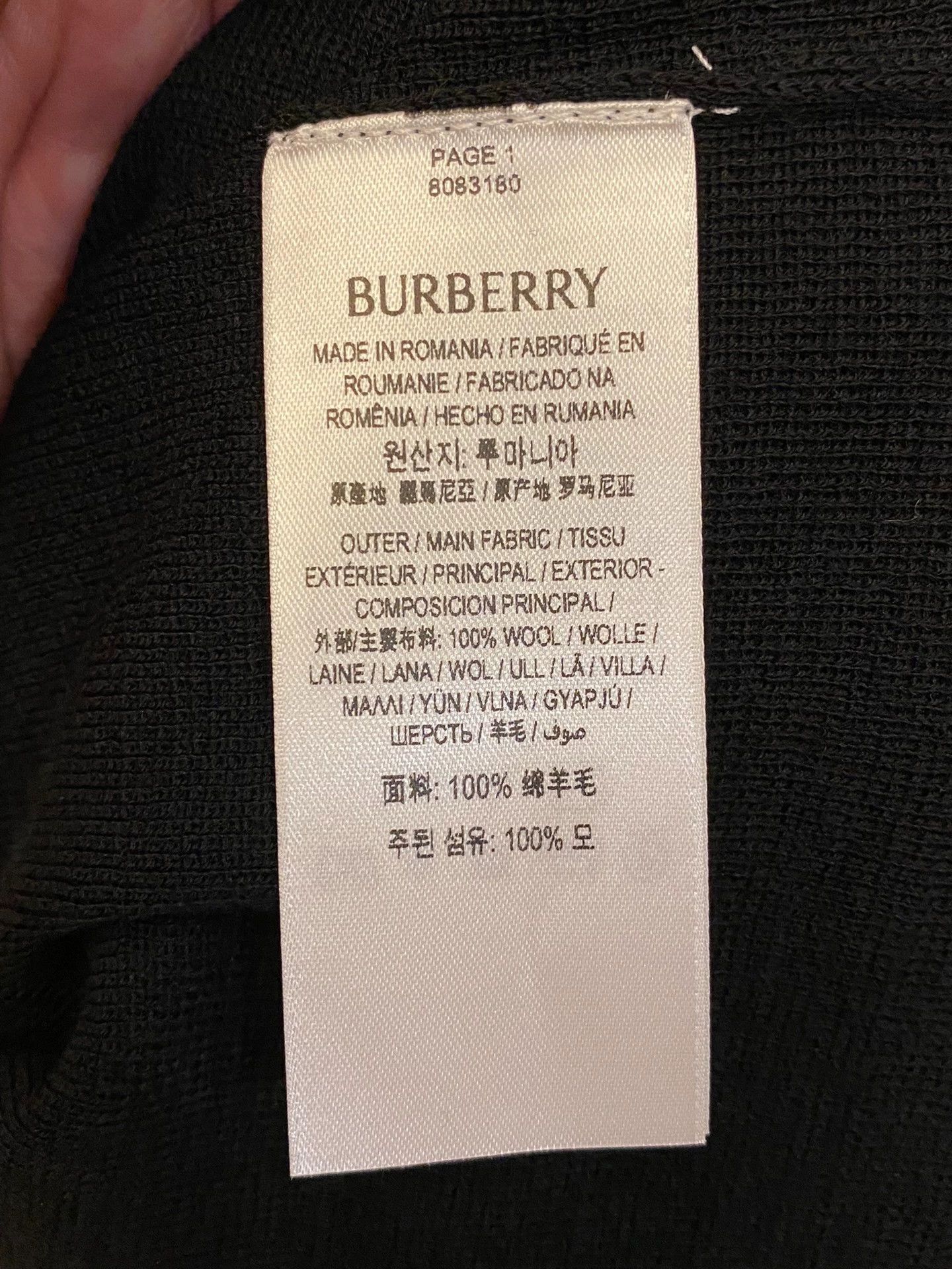 Burberry Burberry 100% Wool SS Polo NWT Auth Star Style Size US XL / EU 56 / 4 - 6 Thumbnail