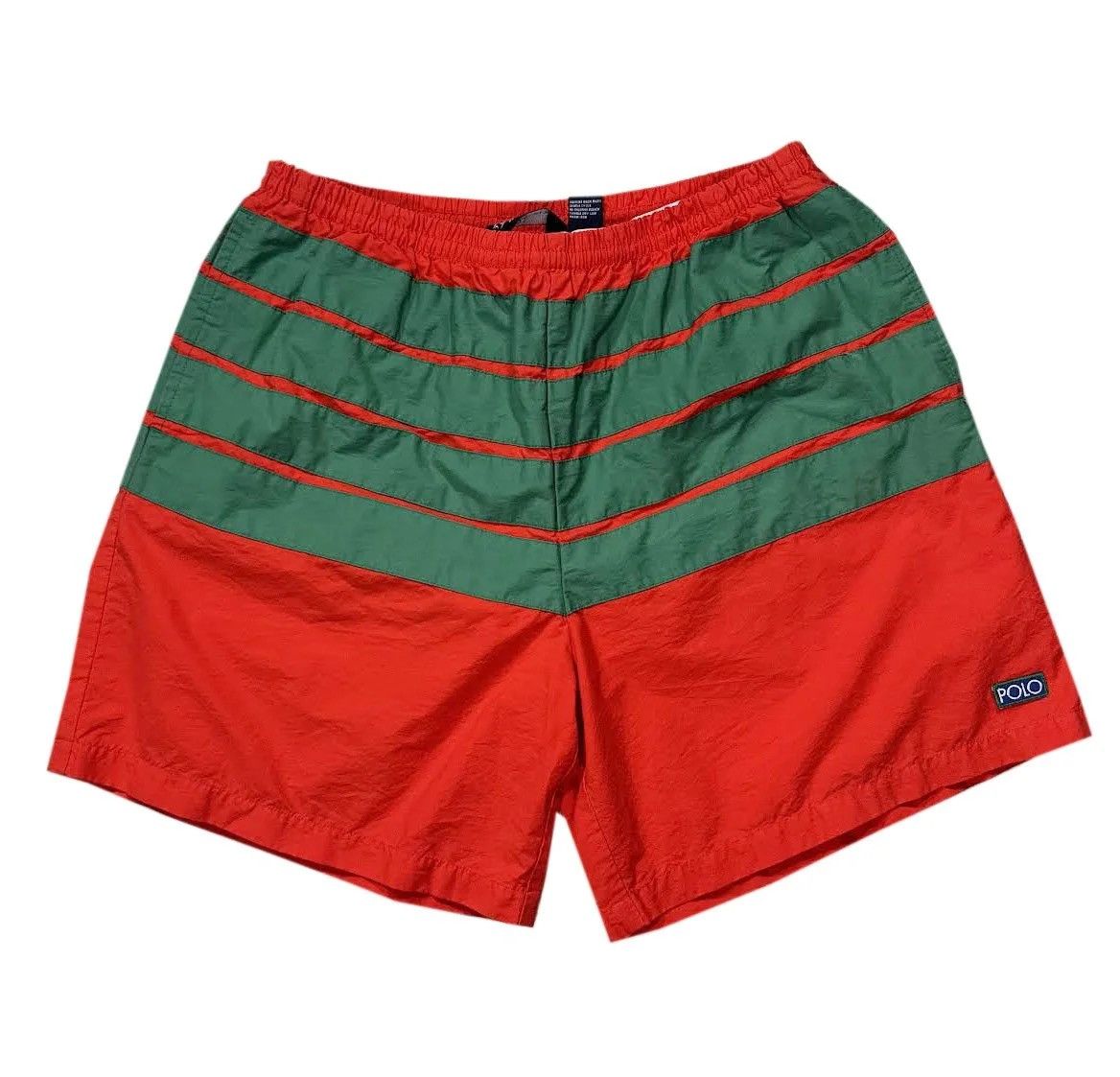 Vintage Polo Ralph Lauren Striped Swim Trunks (Size M)