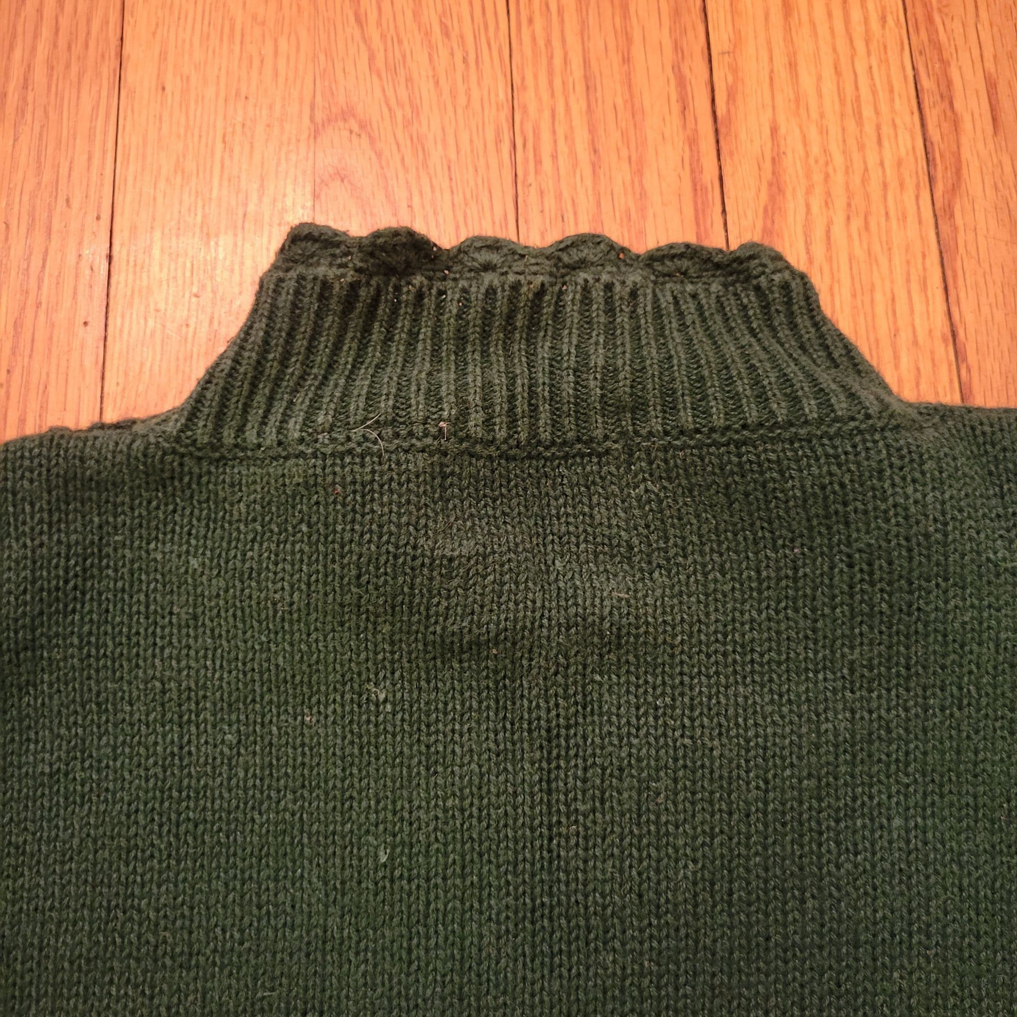 Vintage Vintage Carolina Colours Green Sweater Floral Crochet Patchw Size L / US 10 / IT 46 - 8 Thumbnail