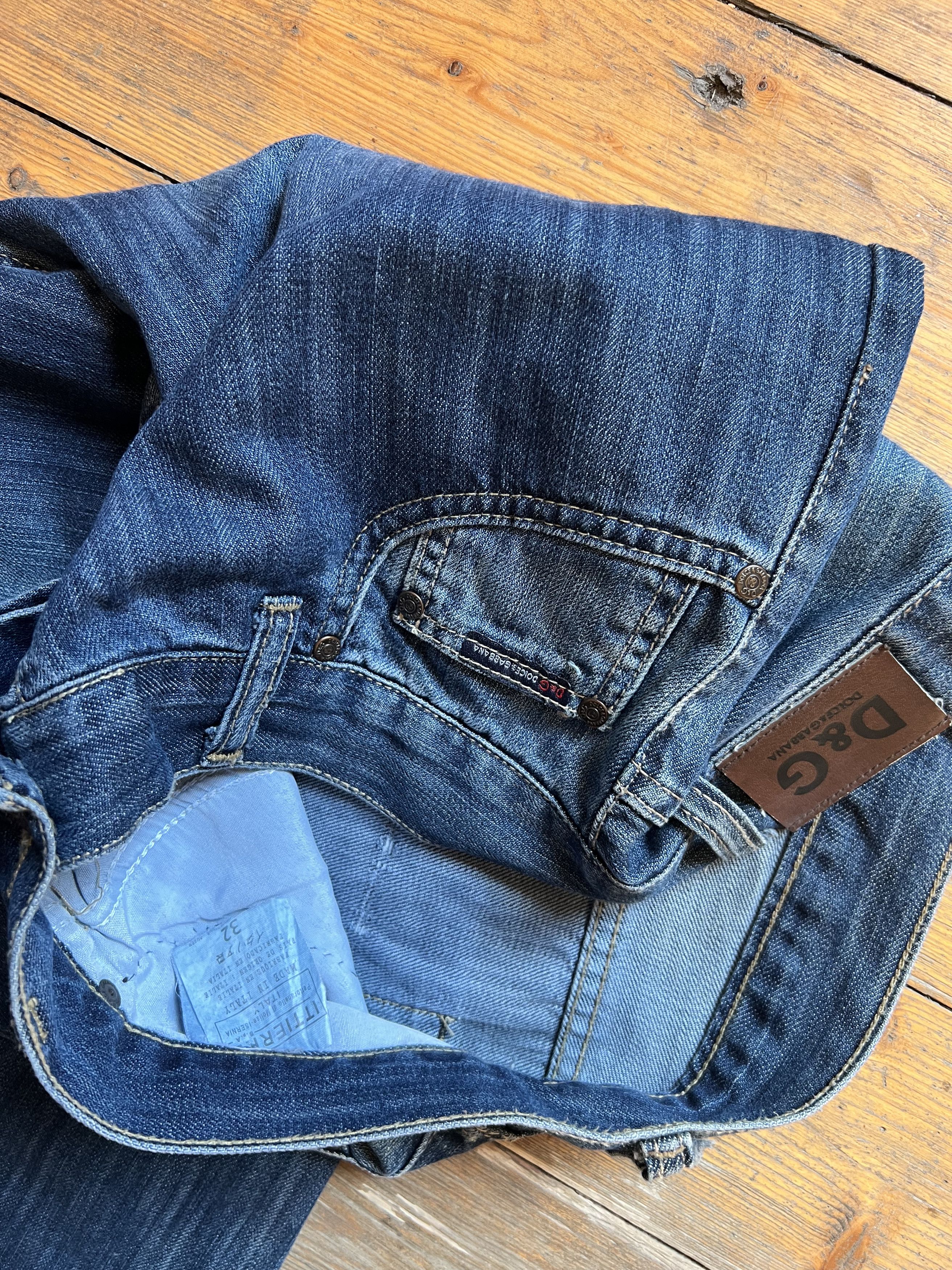 Denime DG Vintage Distressed Jeans Pants 1980s Size US 32 / EU 48 - 9 Thumbnail