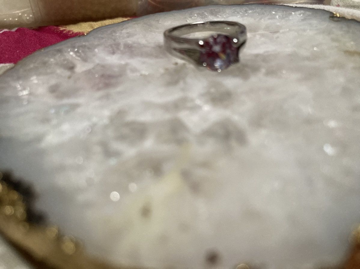 Other Sparkly gemmed silver plated ring Size ONE SIZE - 2 Thumbnail