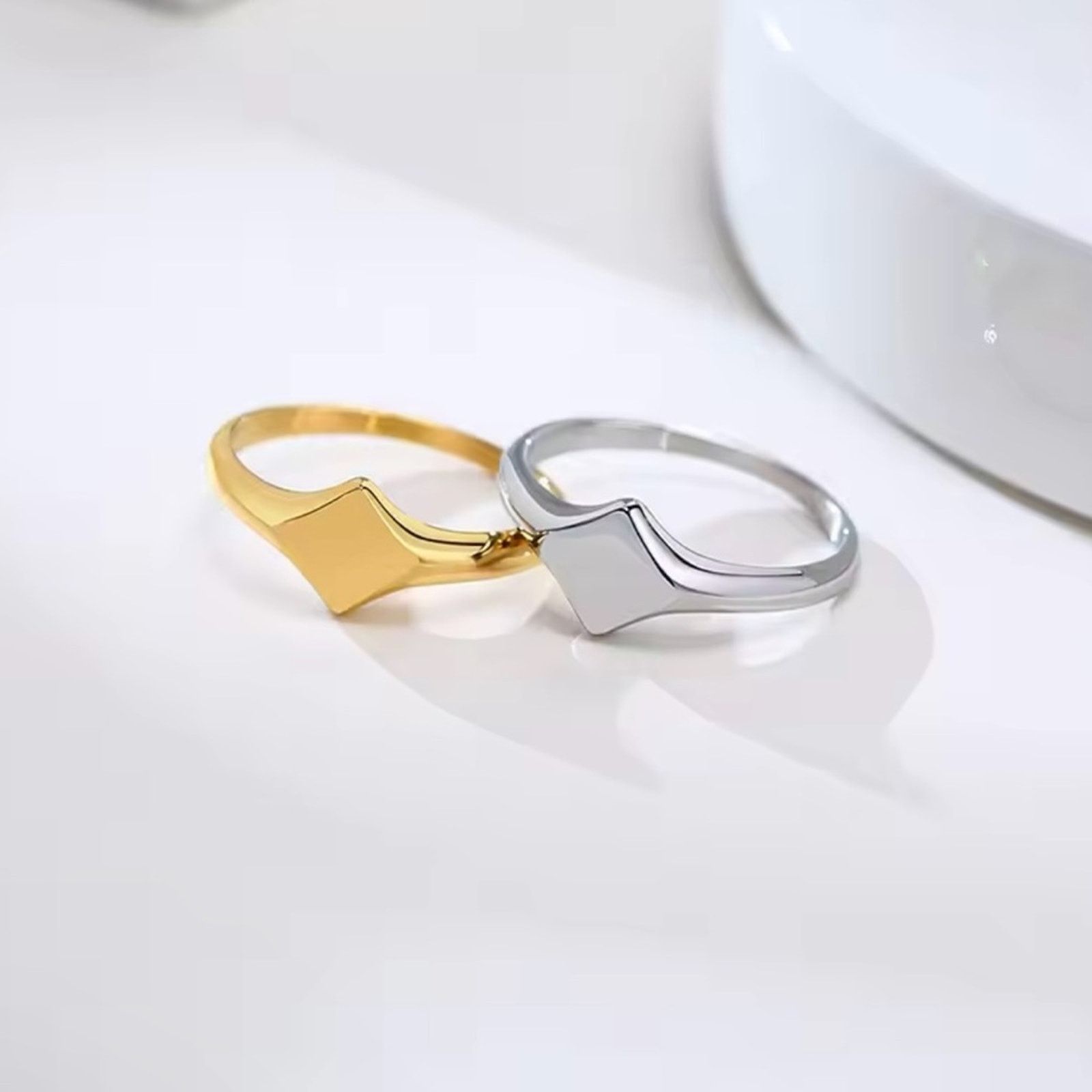 Other Signet Pinky Mens Ring Stainless Steel Ring for Men size 8 Size ONE SIZE - 7 Thumbnail