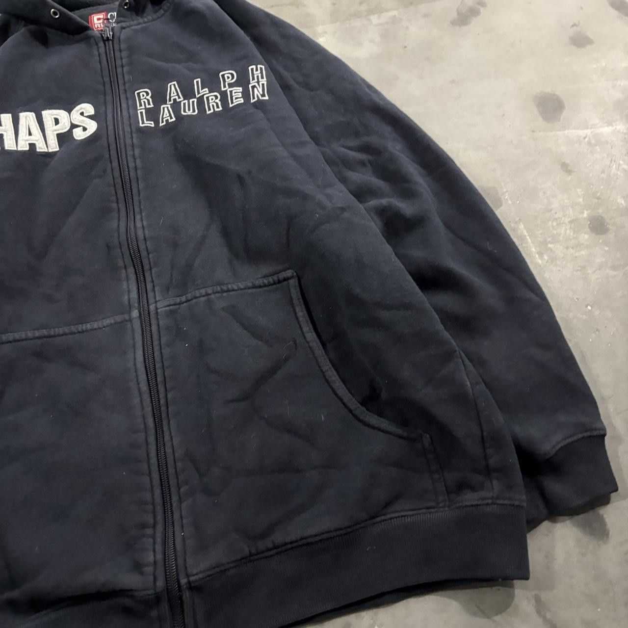 Chaps Ralph Lauren Crazy Vintage Y2K/2000s Navy Blue Chaps Ralph Lauren Streetwear Zip Up Hoodie! Fits M Size US M / EU 48-50 / 2 - 4 Thumbnail
