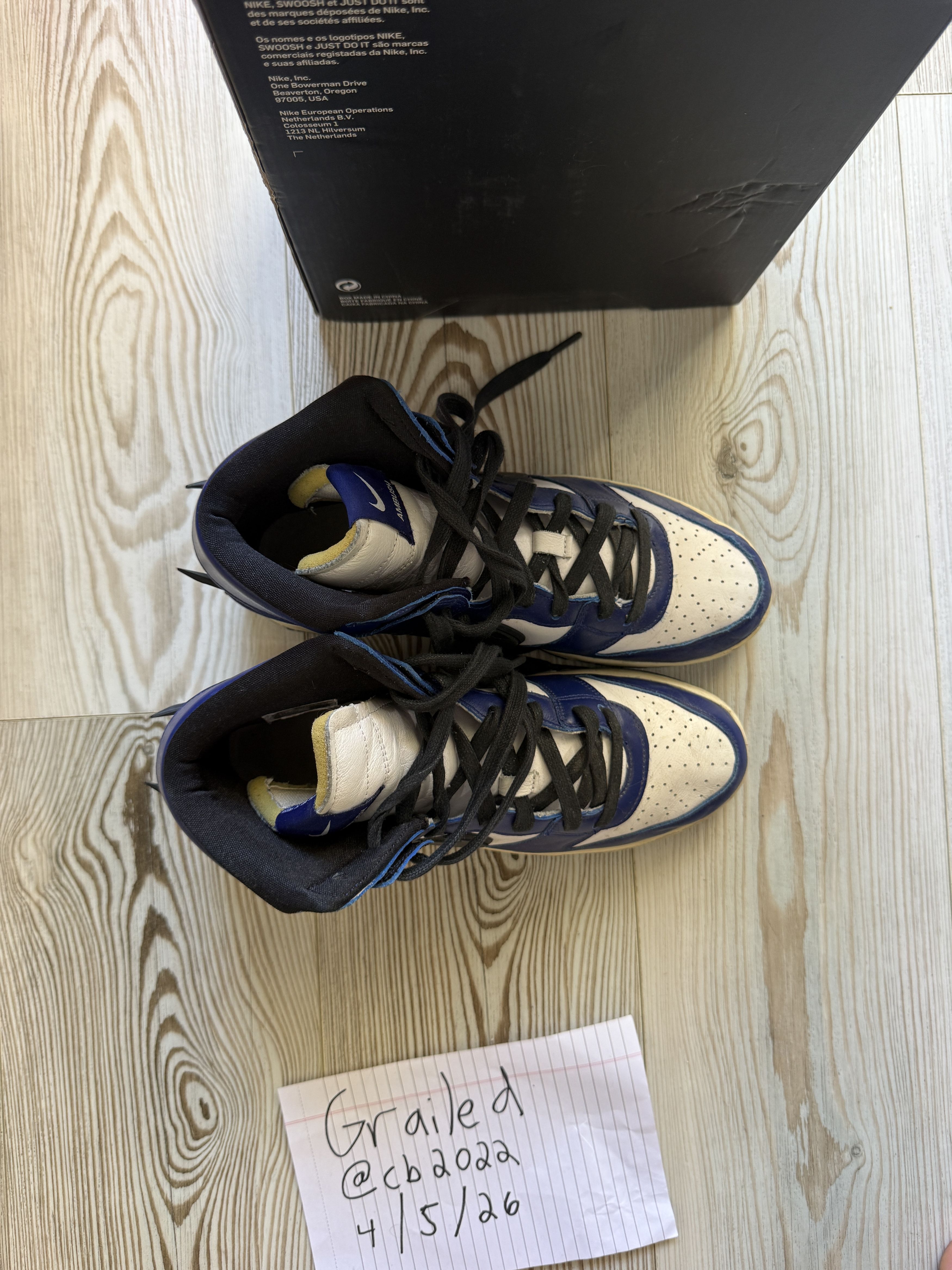 Ambush Design × Nike NIKE DUNK HIGH AMBUSH "DEEP ROYAL" Size US 9 / EU 42 - 5 Thumbnail