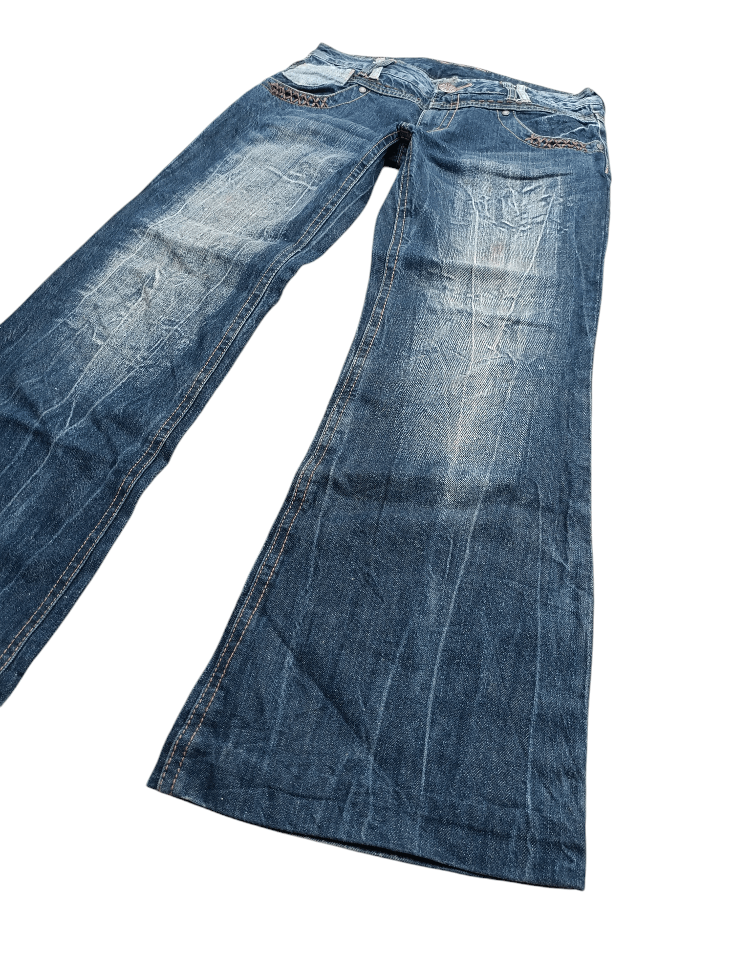 Hysteric Glamour × Japanese Brand × Tornado Mart Flare Japanese Brand Native Embroidery Low Rise Boot Cut Size US 32 / EU 48 - 4 Thumbnail