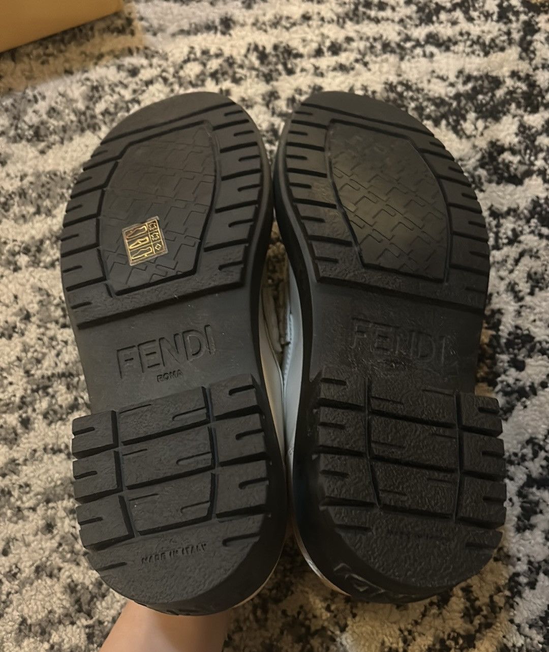 Fendi FENDI Vitello Abrasivato Fendigraphy 50mm Loafers Size US 11 / IT 41 - 6 Thumbnail