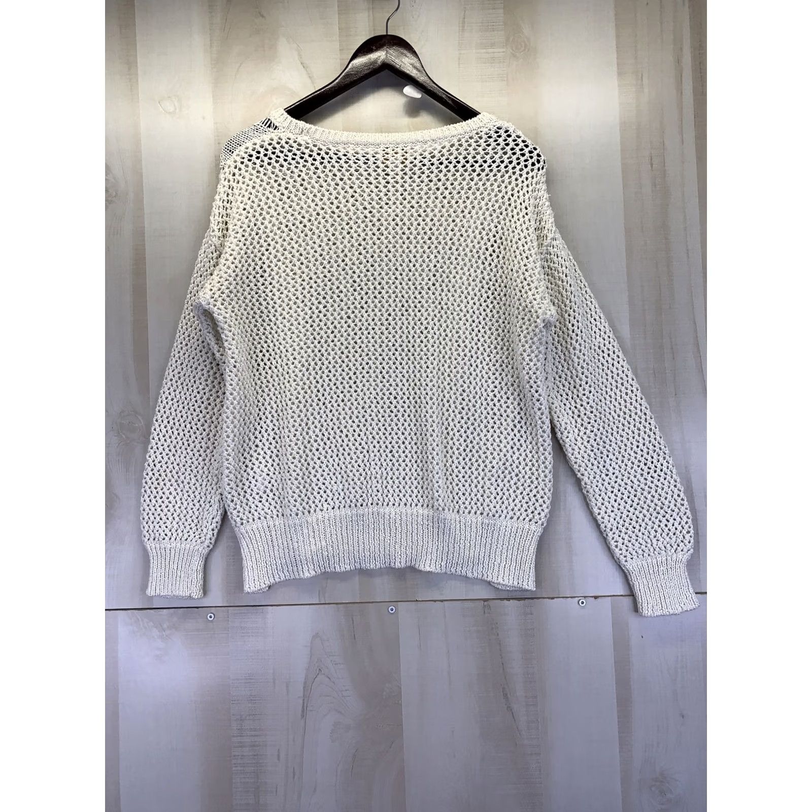 Vintage Laundry Ivory Open Knit Womens Sweater S Size S / US 4 / IT 40 - 3 Thumbnail