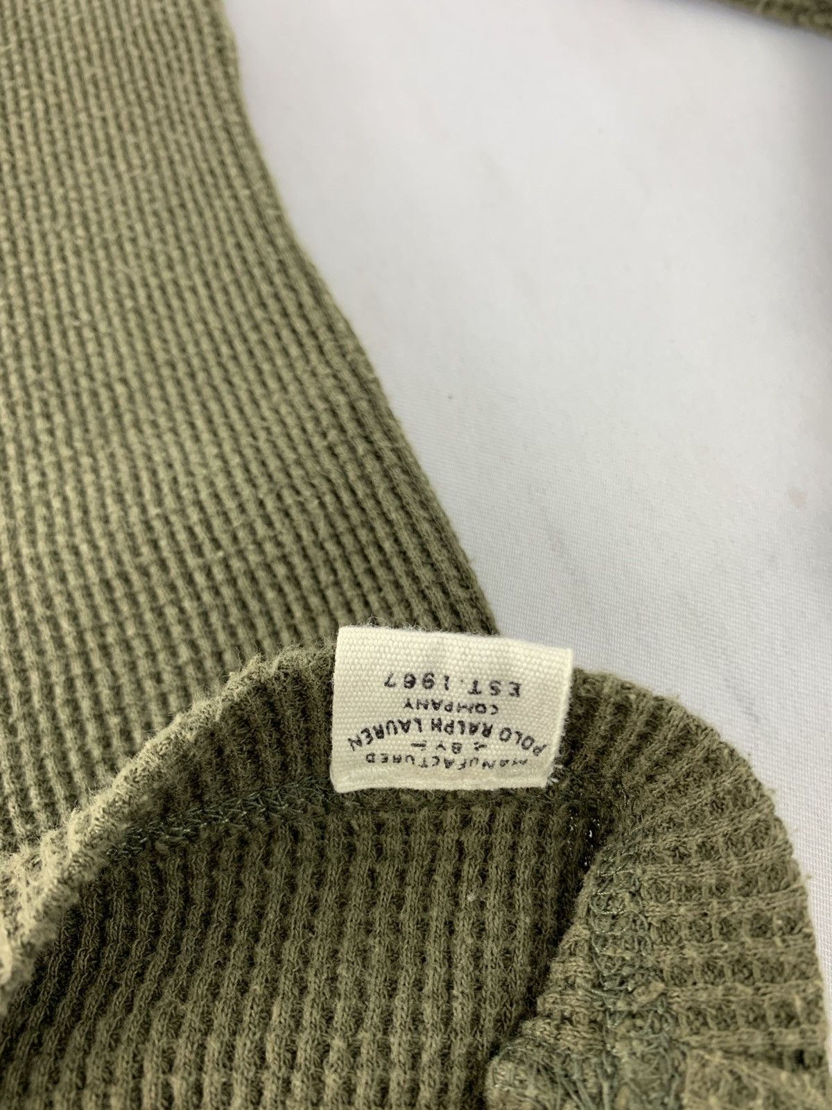 Polo Ralph Lauren Polo by Ralph Lauren Waffle Plain Longsleeve Tee Tshirt Size L / US 10 / IT 46 - 5 Thumbnail