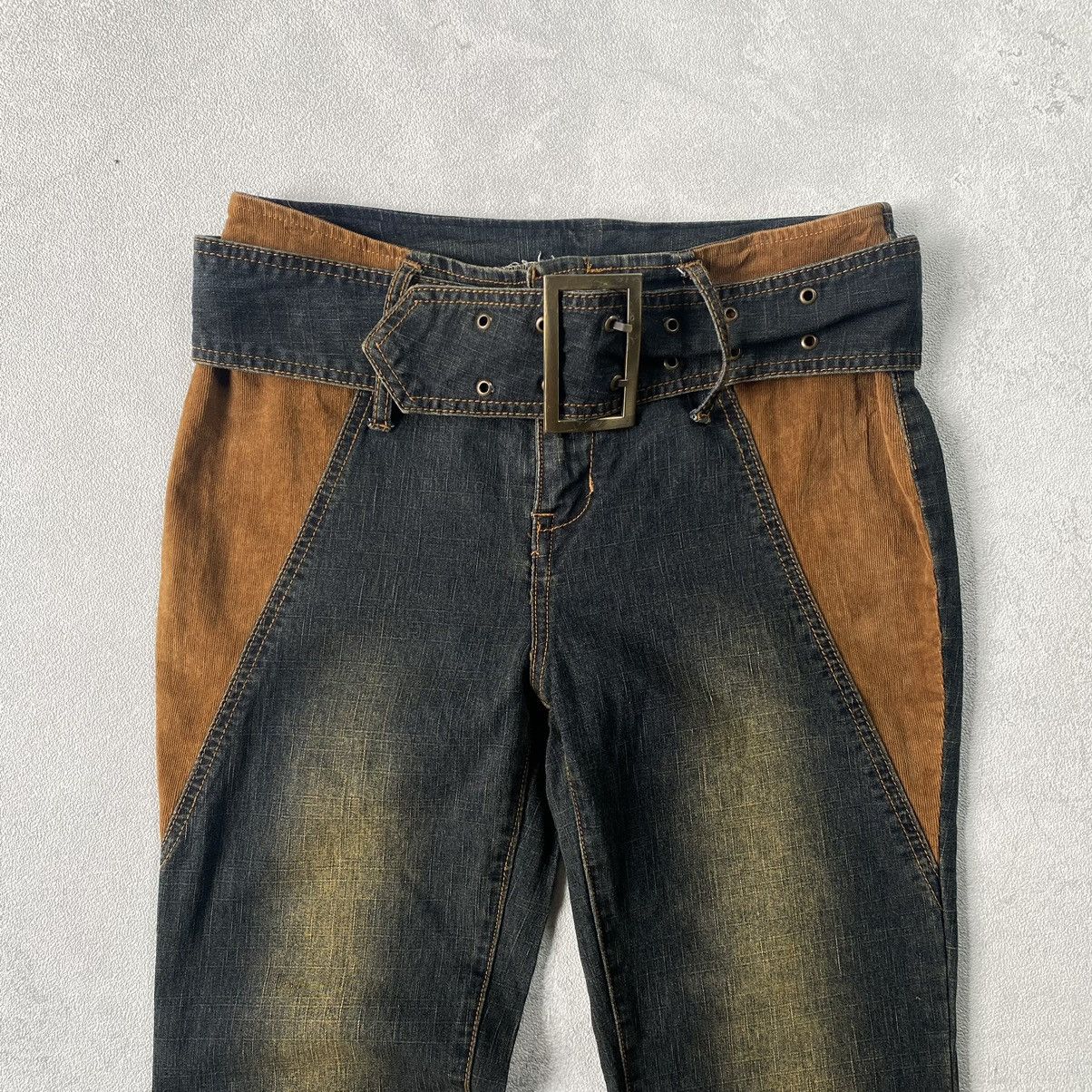 If Six Was Nine × Le Grande Bleu (L.G.B.) × Other japanese hybrid flare stretchy denim pants ifsixwasnine lgb Size US 29 - 4 Thumbnail