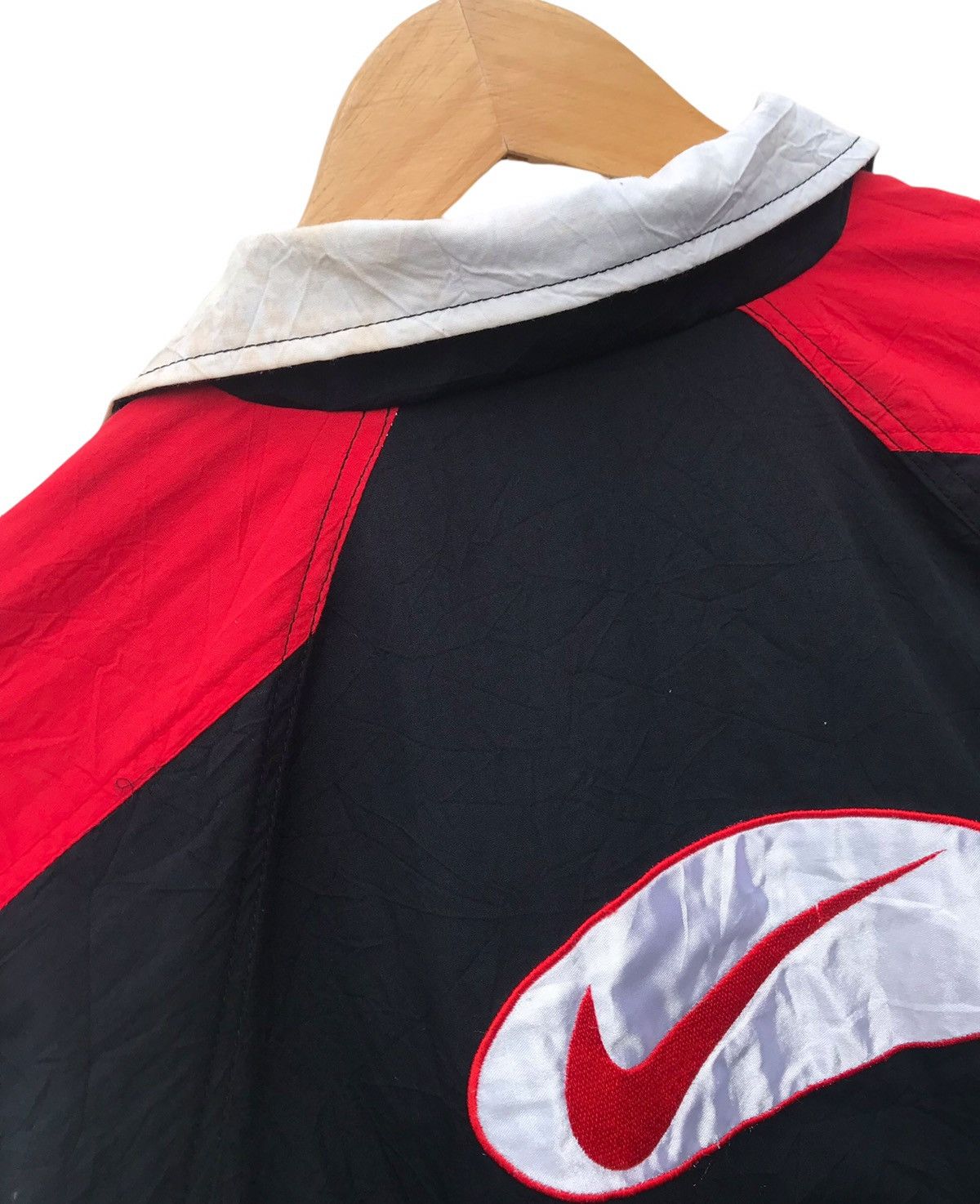 Nike Vintage 90s Nike Swoosh Colourblock Big Logo Windbreaker Size US XL / EU 56 / 4 - 17 Thumbnail