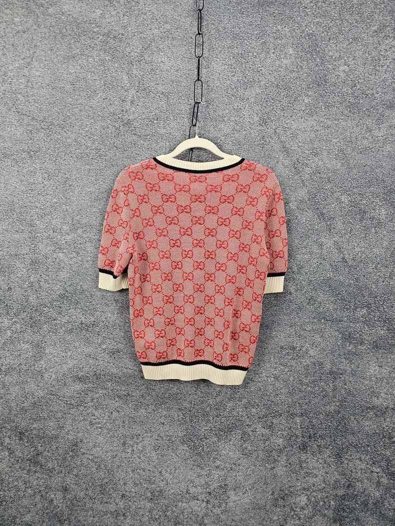 Gucci GucciFull printed round-neck knitted short sleeves 2503-Nex Size M / US 6-8 / IT 42-44 - 2 Thumbnail