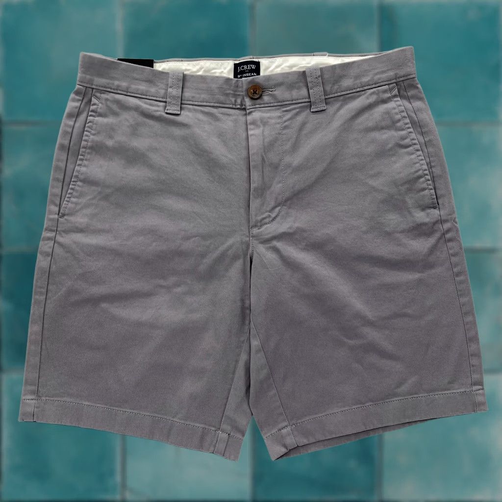 J.Crew J.Crew Shorts Women's 30 Gray Stretch Flat Front Chino 5" Inseam Preppy Size 30" / US 8 / IT 44 - 1 Thumbnail