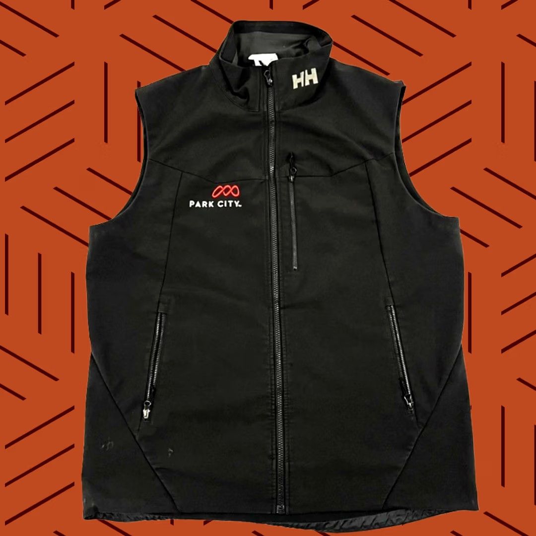 Helly Hansen VINTAGE? No — Helly Hansen Paramount Series Vest Mens XL Black Soft Shell Park City Utah Ski Size US XL / EU 56 / 4 - 1 Thumbnail