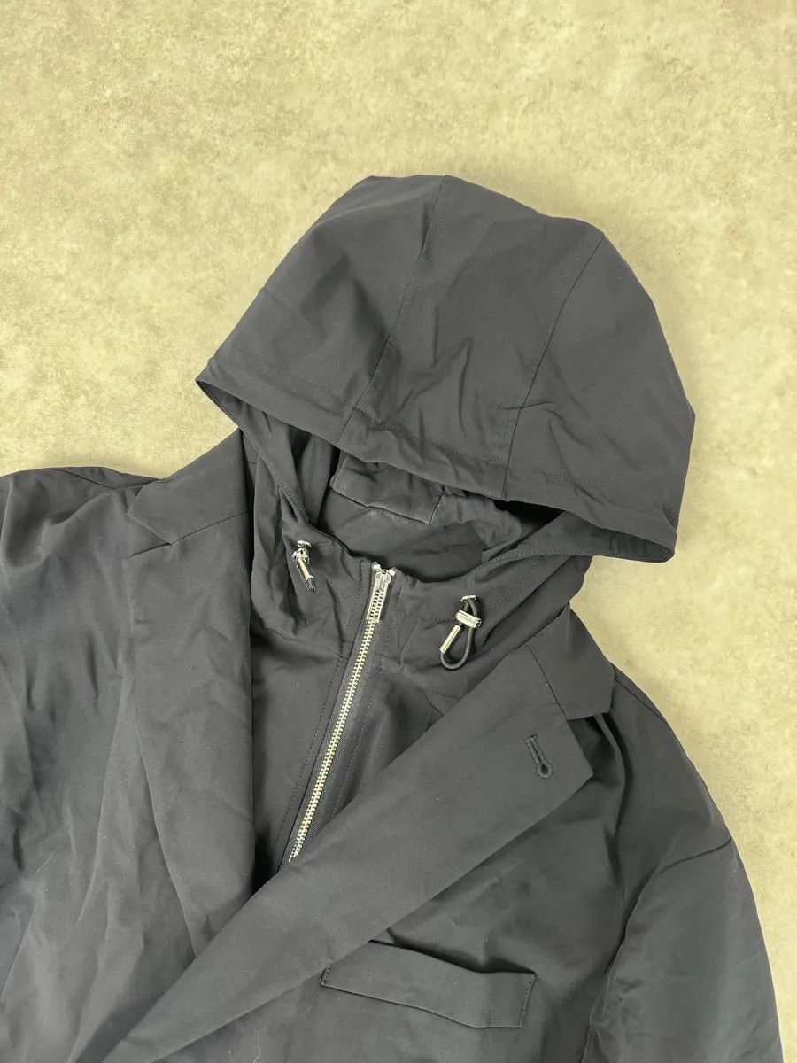 Emporio Armani 2010s Emporio Armani Multi Zip Windbreaker Navy Layered Hooded Jacket Size US M / EU 48-50 / 2 - 4 Thumbnail