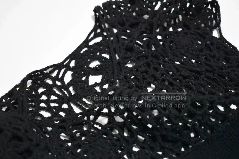 Comme des Garcons Comme Des Garcons Early crochet rose patterned lace top Size S / US 4 / IT 40 - 8 Thumbnail