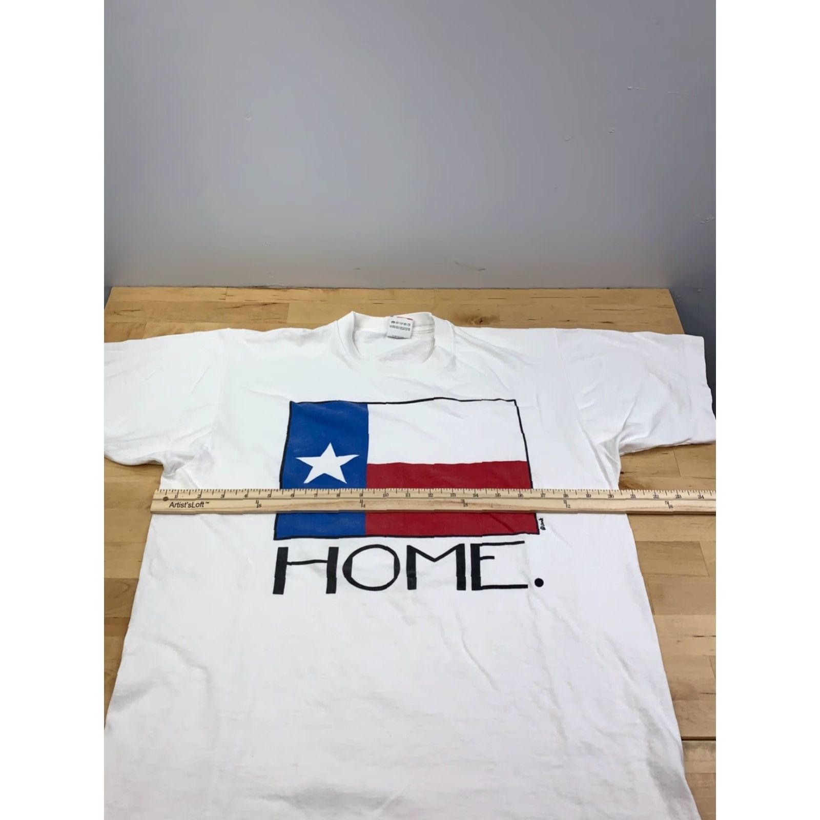 Fruit Of The Loom VINTAGE Texas Lone Star State T Shirt Mens L White Crew Neck Flag Graphic Print 11067 Size US L / EU 52-54 / 3 - 6 Thumbnail