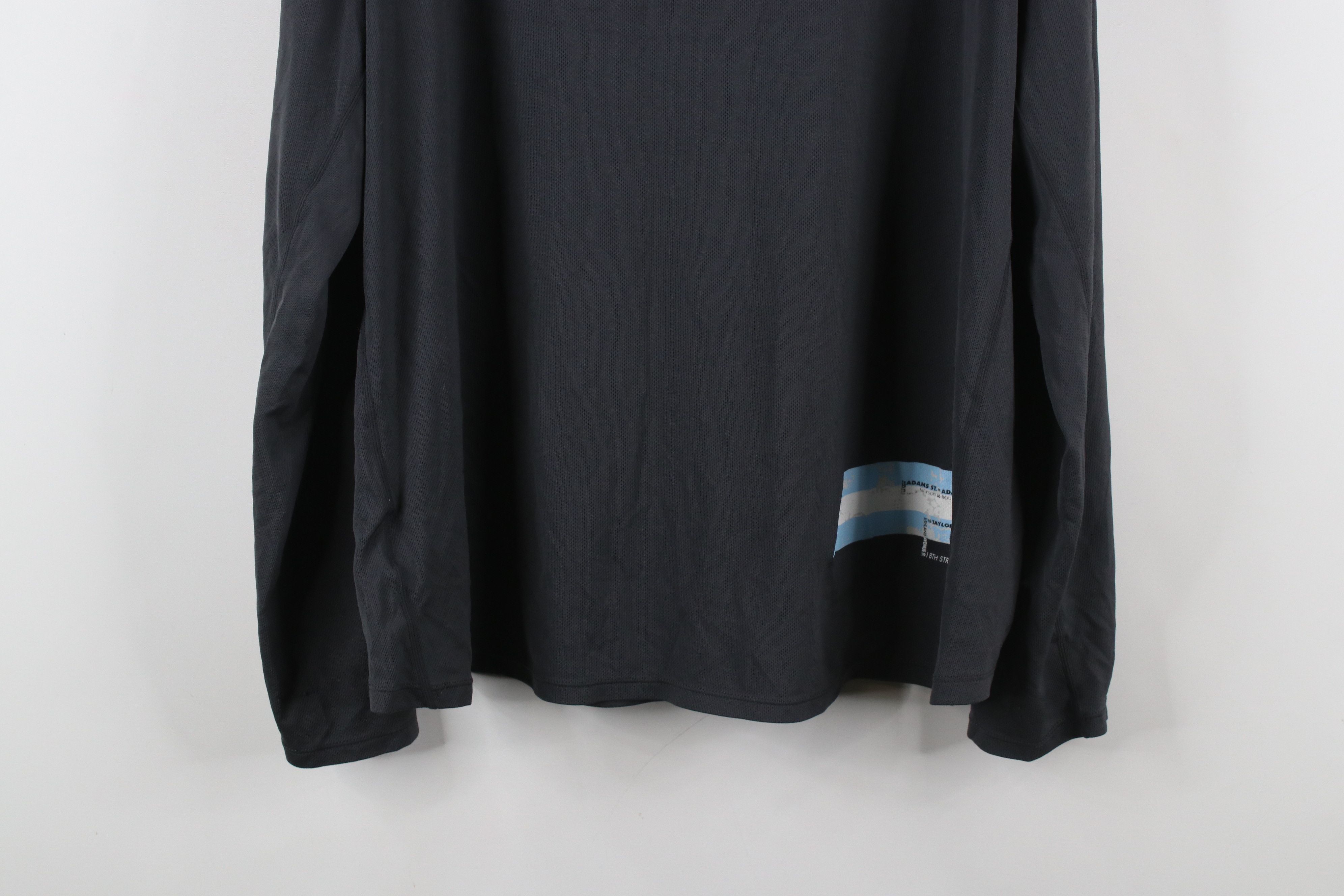 Nike × Vintage Vintage Y2K Nike Chicago Marathon Long Sleeve T-Shirt Gray Size US XXL / EU 58 / 5 - 13 Thumbnail