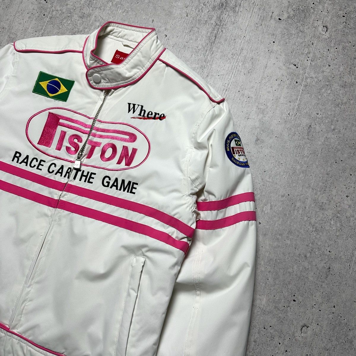 Vintage Vintage Sanprit Racing Jacket Piston Race Car The Game Size US S / EU 44-46 / 1 - 4 Thumbnail