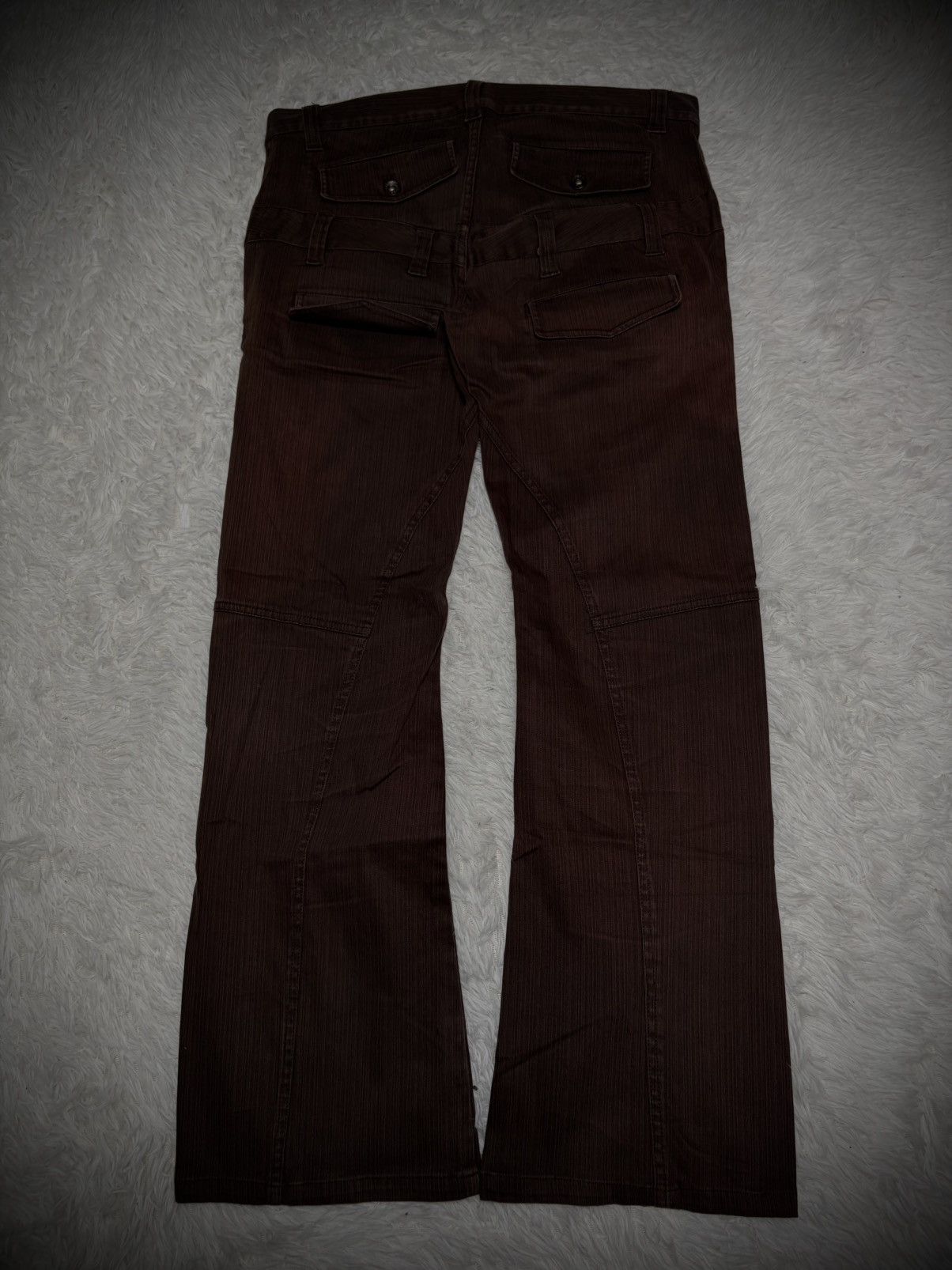 Japanese Brand Semantic Design double waist twisted flared jeans Size US 34 / EU 50 - 4 Thumbnail