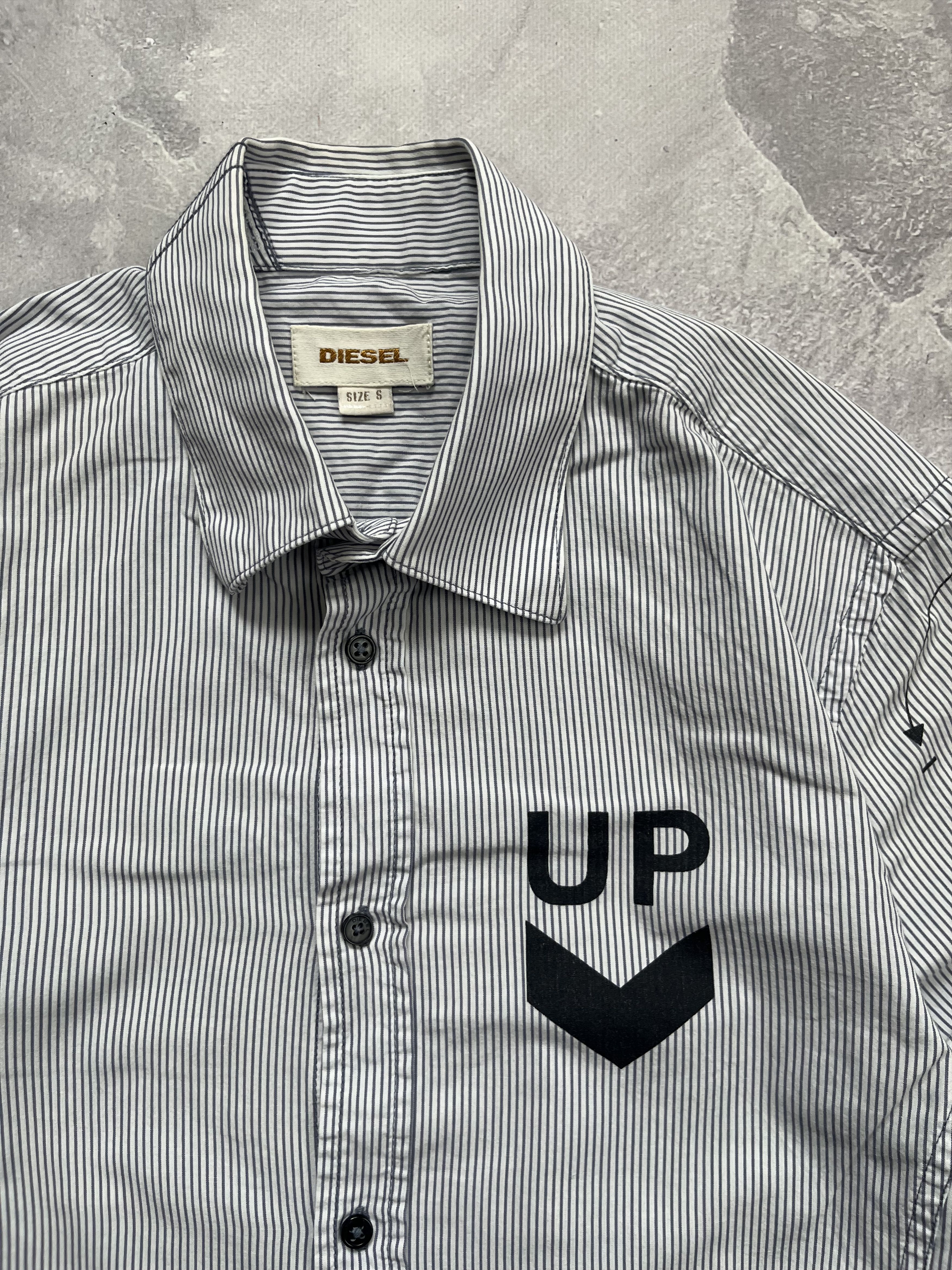 Diesel RARE Diesel DEPT. LIQUID SPACE Striped Button Up Shirt Size US S / EU 44-46 / 1 - 2 Thumbnail