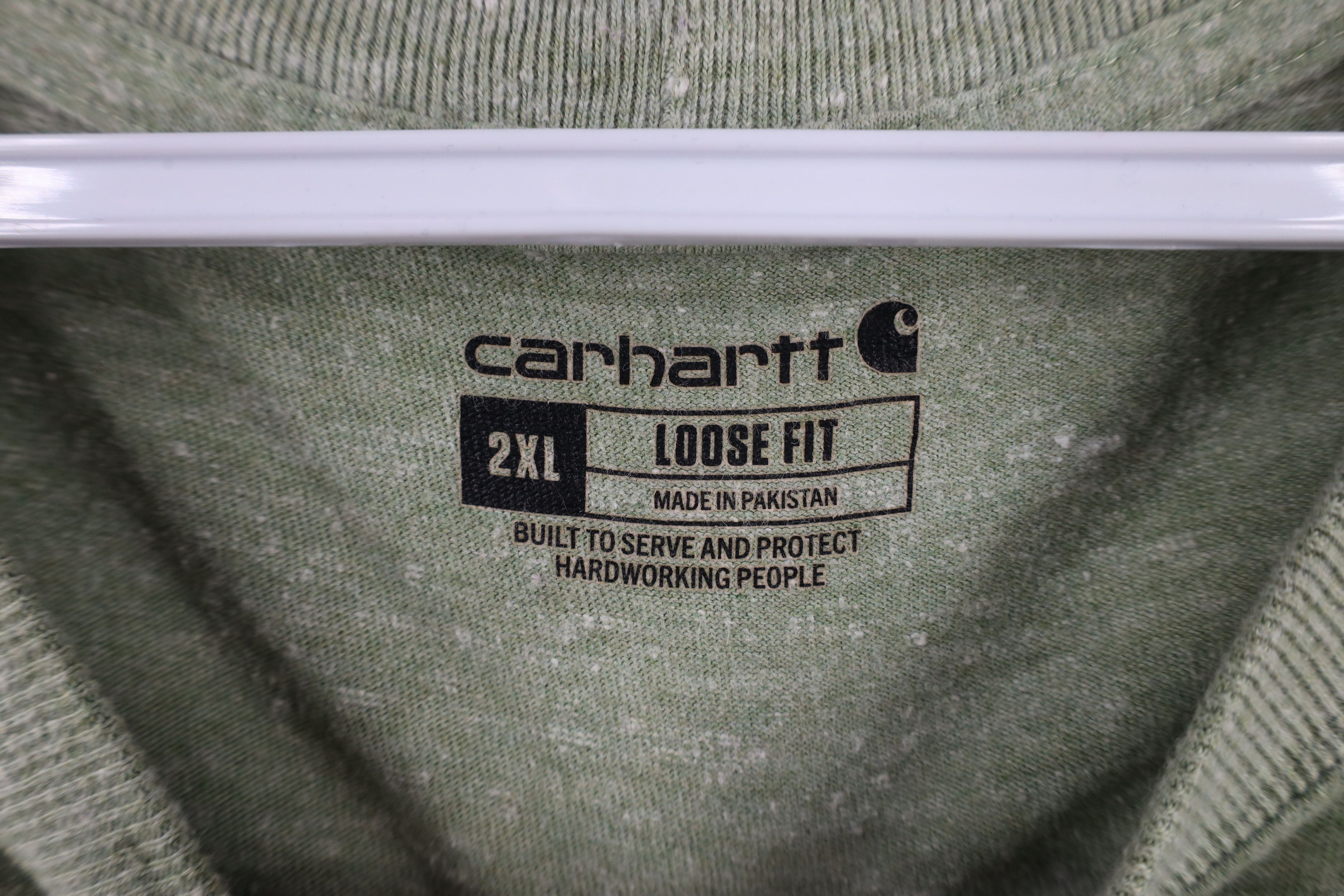 Carhartt × Vintage Vintage Y2K Carhartt Loose Fit Pocket T-Shirt Heather Green Size US XXL / EU 58 / 5 - 11 Thumbnail