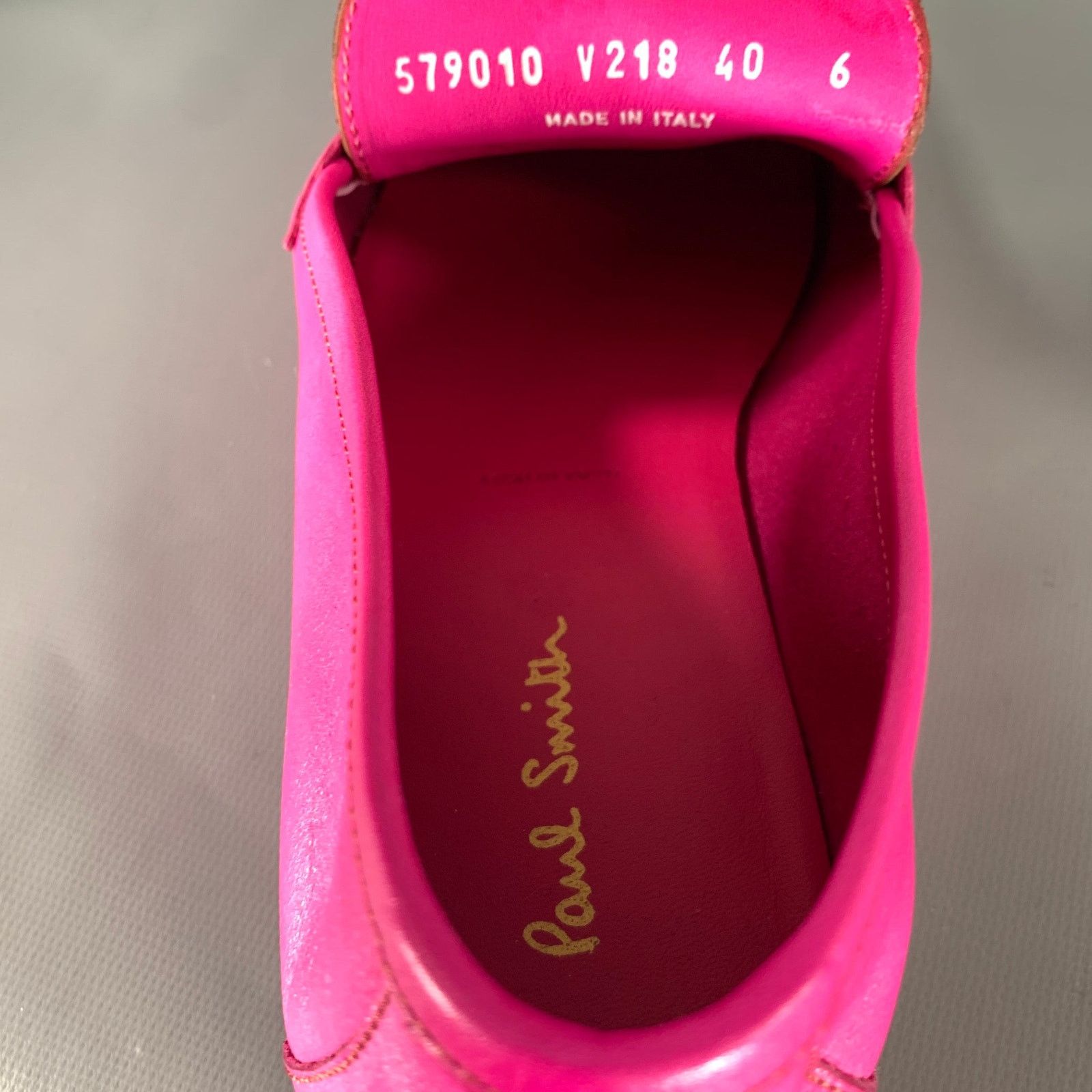 Paul Smith PS by PAUL SMITH Size 7 Pink Leather Slip On Loafers Size US 7 / EU 40 - 8 Thumbnail