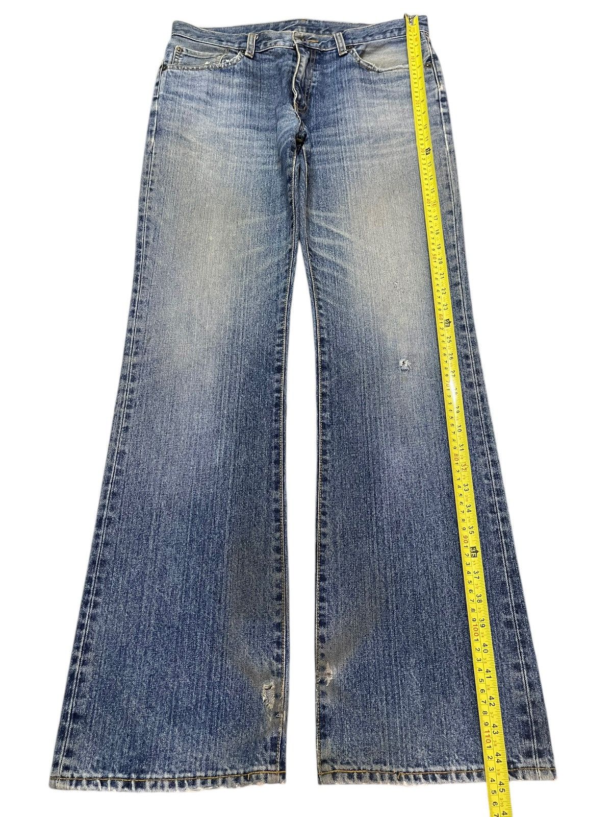 Uniqlo Vintage Japanese Uniqlo Blue Faded Wash Style Bootcut Jeans Size US 34 / EU 50 - 12 Thumbnail