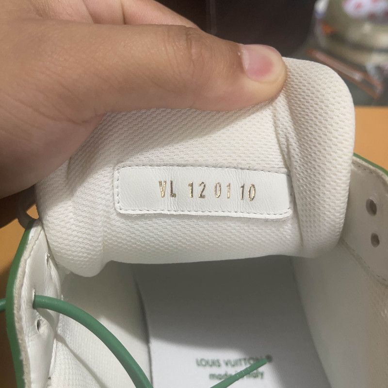 Louis Vuitton Louis Vuitton Green & White Trainer Sneakers for Men -2508 Size US 10.5 / EU 43-44 - 5 Thumbnail