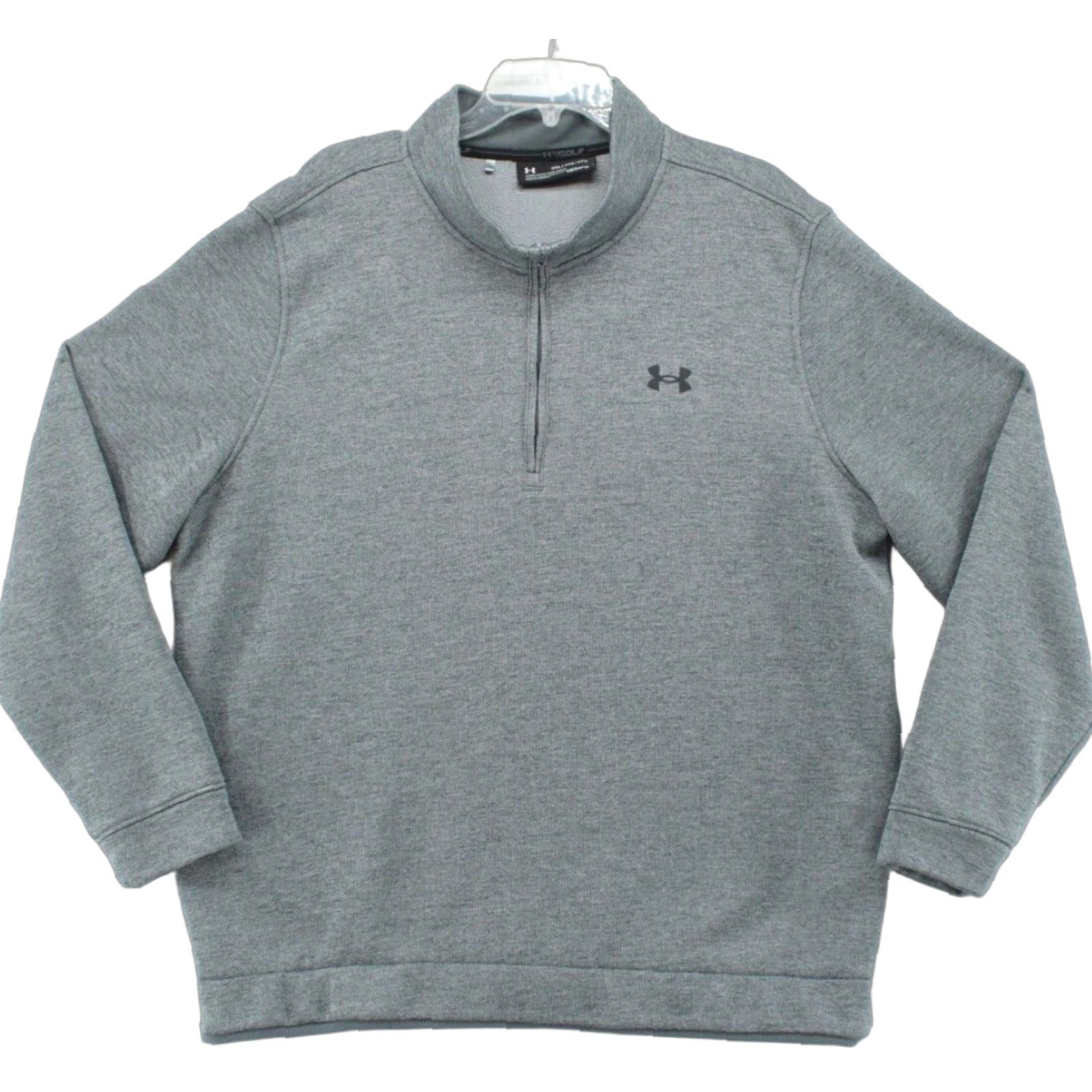 Under Armour VINTAGE Under Armour Storm UA Golf Sweater Mens 2XL Gray Fleece 1/4 Zip Jacket Cold Gear Size US XXL / EU 58 / 5 - 1 Thumbnail