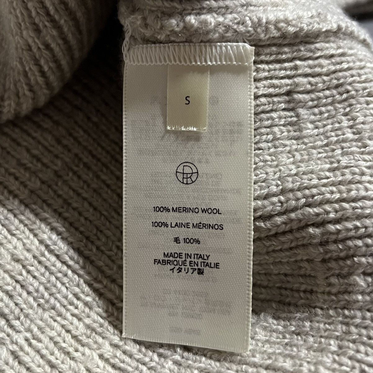 The Row The Row Robbie Ribbed Merino Wool Rollneck Sweater Size US S / EU 44-46 / 1 - 5 Thumbnail