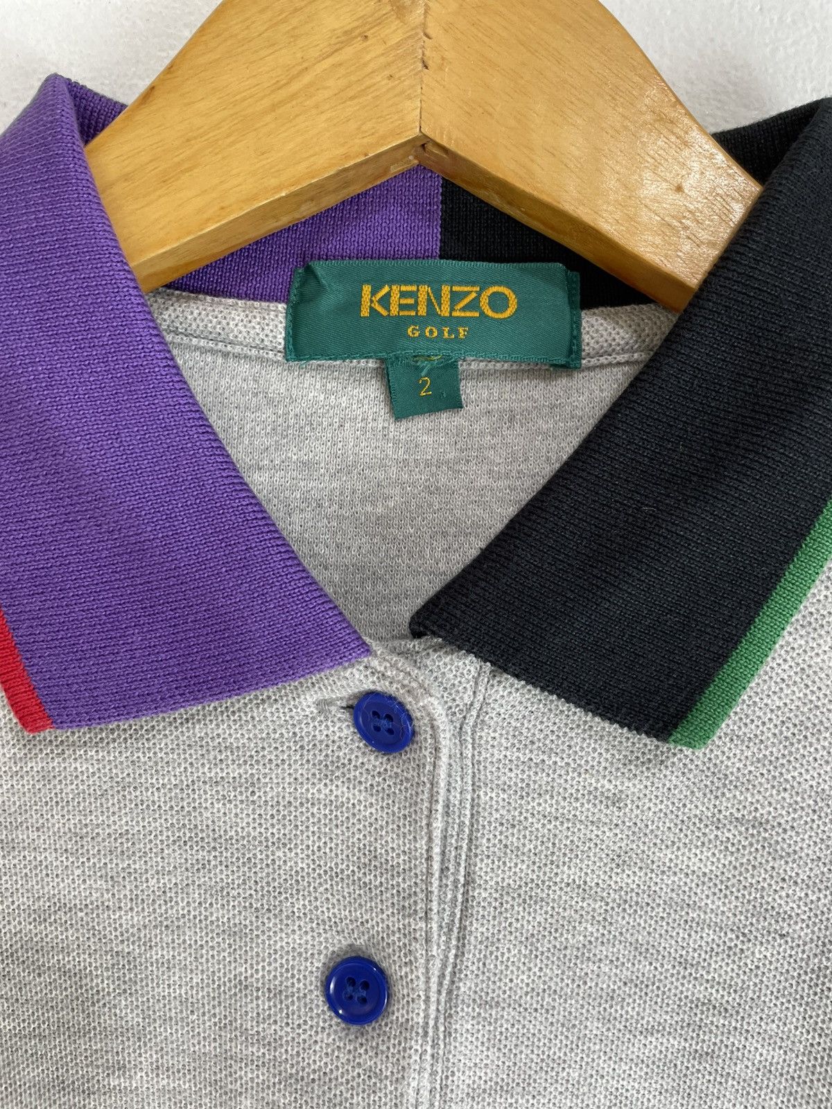 Japanese Brand × Kenzo × Vintage Kenzo Golf logo Vintage Polo Shirt Longsleeve Size US S / EU 44-46 / 1 - 4 Thumbnail