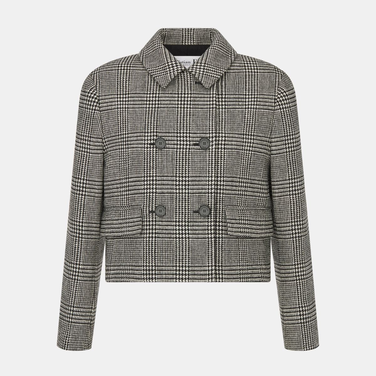 image of Dior O1Bcso1Str0524 Jacket In Black & White in Black/White, Women's (Size Large)