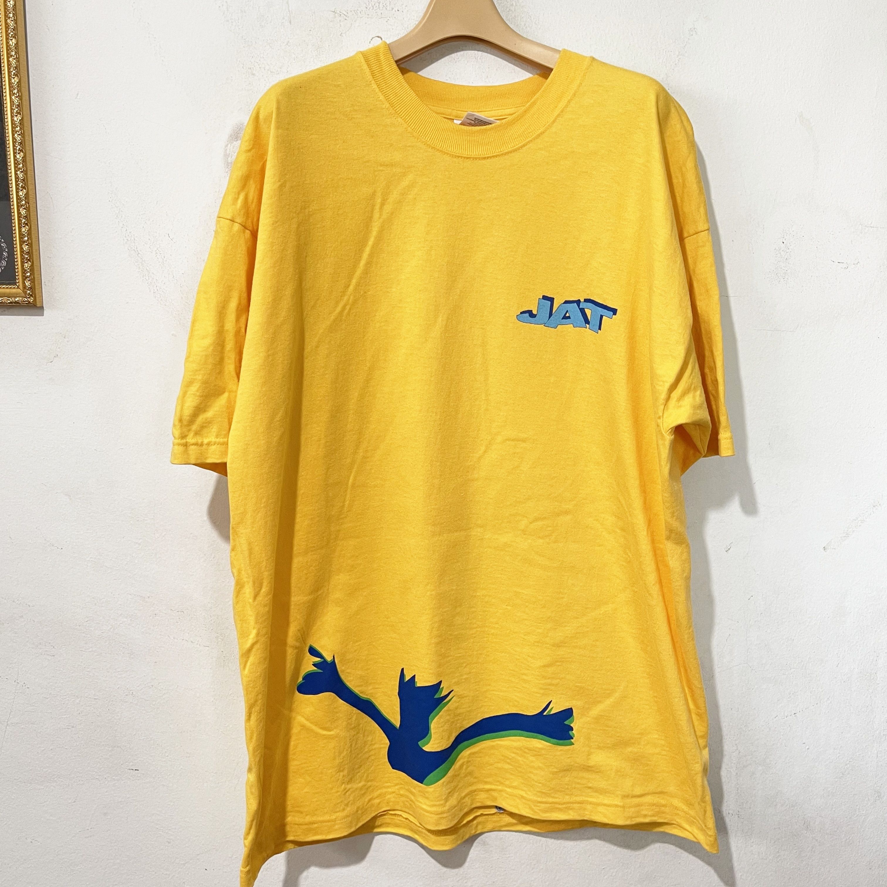 Vintage Vintage 90s Jat T-Shirt Size US XL / EU 56 / 4 - 1 Thumbnail