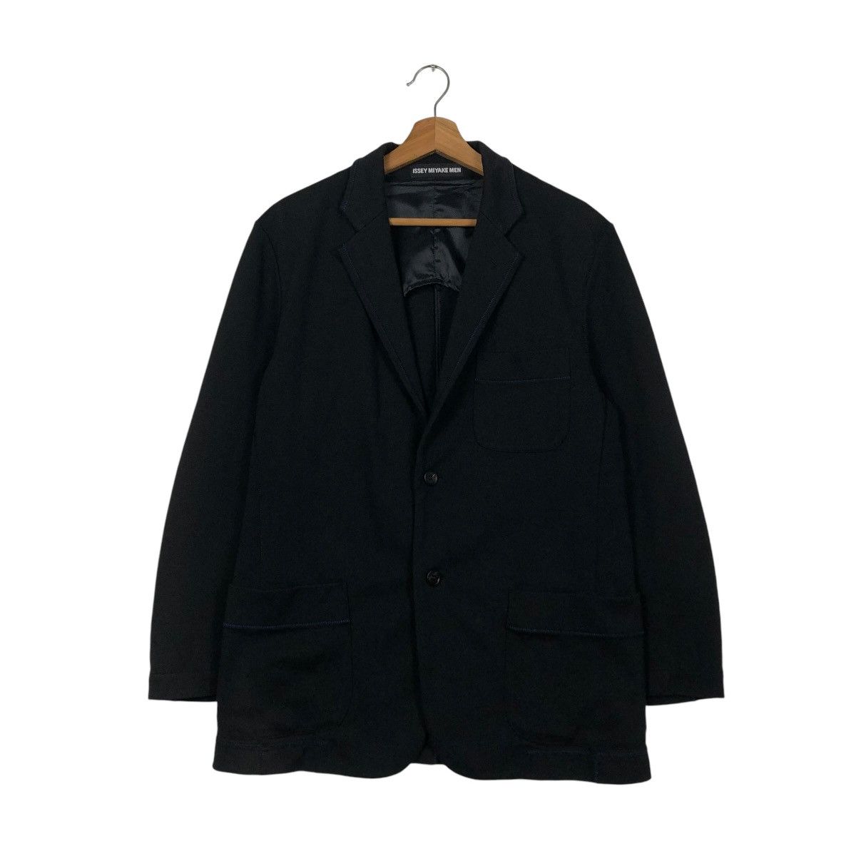 Issey Miyake 🔥ICONIC BLACK VINTAGE ISSEY MIYAKE MEN CHORE JACKET Size US M / EU 48-50 / 2 - 3 Thumbnail