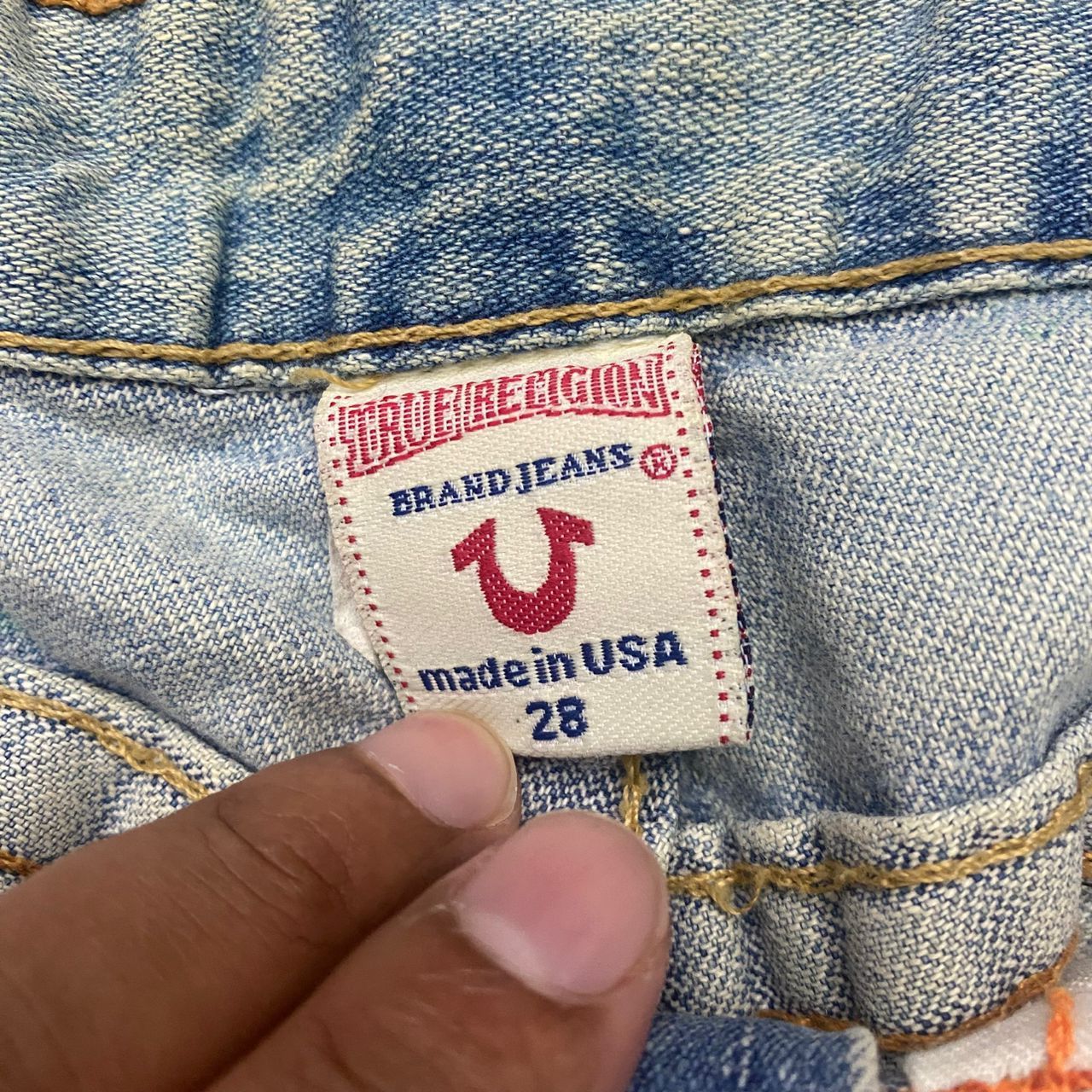 True Religion 💥Flare💥Vintage True Religion Distressed Denim Size US 30 / EU 46 - 14 Thumbnail
