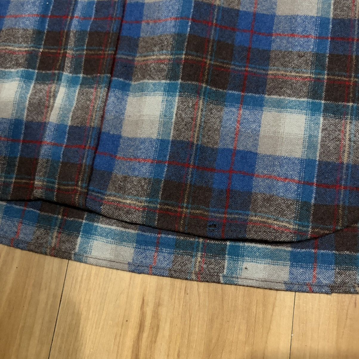 Pendleton Vintage pendleton wool shirt blue plaid Size US L / EU 52-54 / 3 - 6 Thumbnail