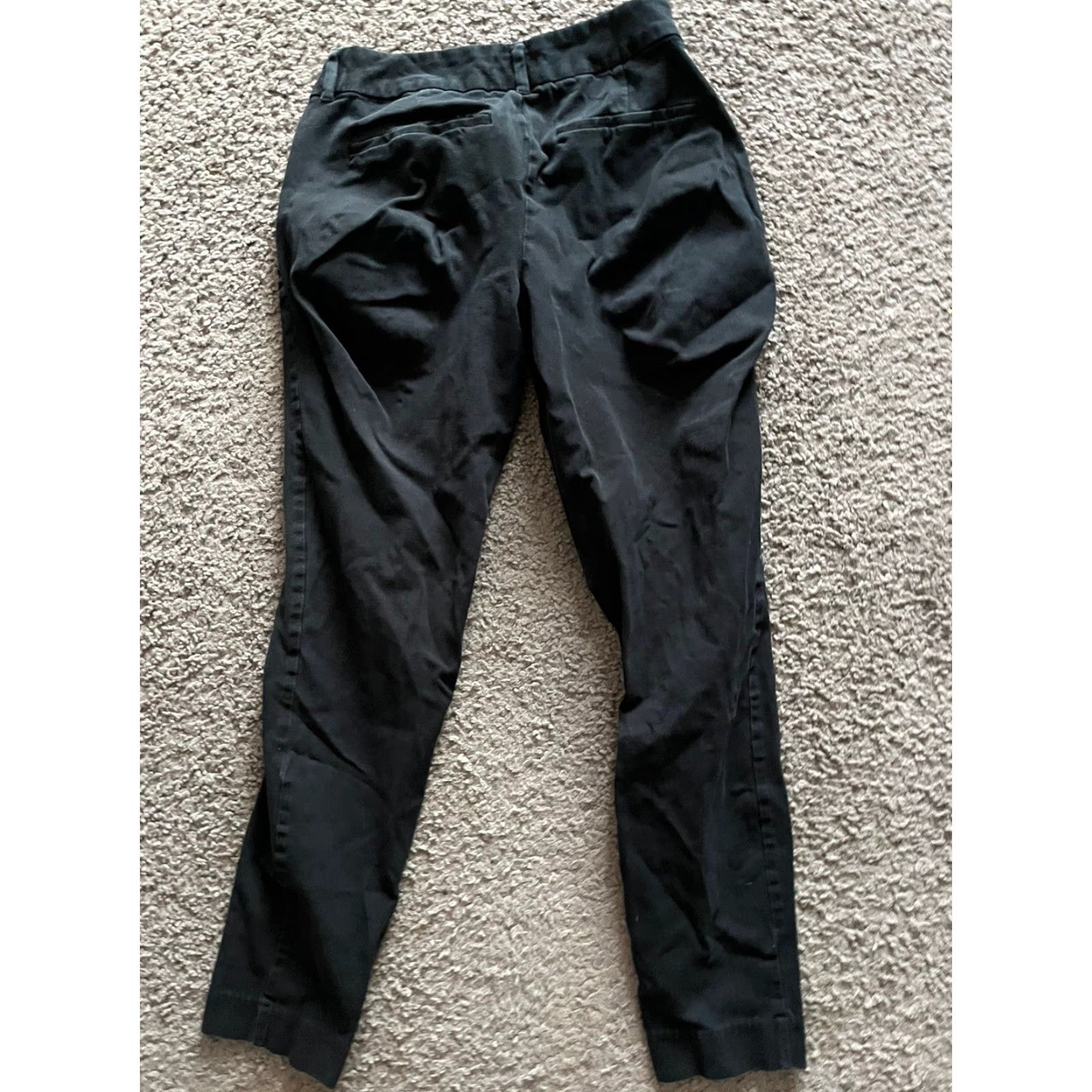 Old Navy Old Navy Women Pants Black Pixie Ankle Slim 6 Cotton Blend Mid Rise Flat Front Secret Slim Pocket Size 28" / US 6 / IT 42 - 4 Thumbnail