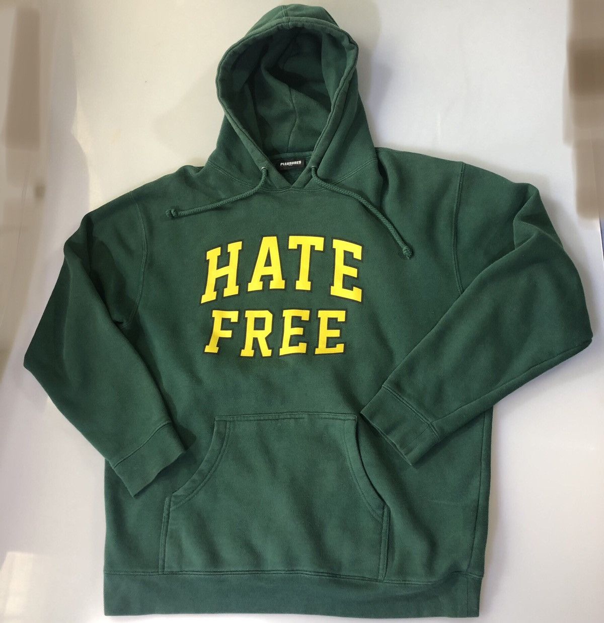 Pleasures Pleasures forest green Hate free hoodie L unisex oversized Size US L / EU 52-54 / 3 - 7 Thumbnail